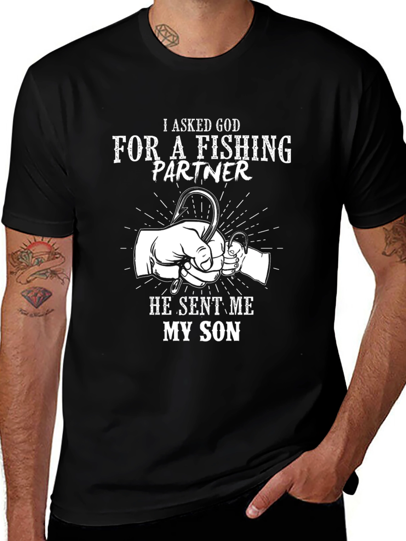 Variant 10 of Fishing Partner Son T-Shirt - Father's Day Gift