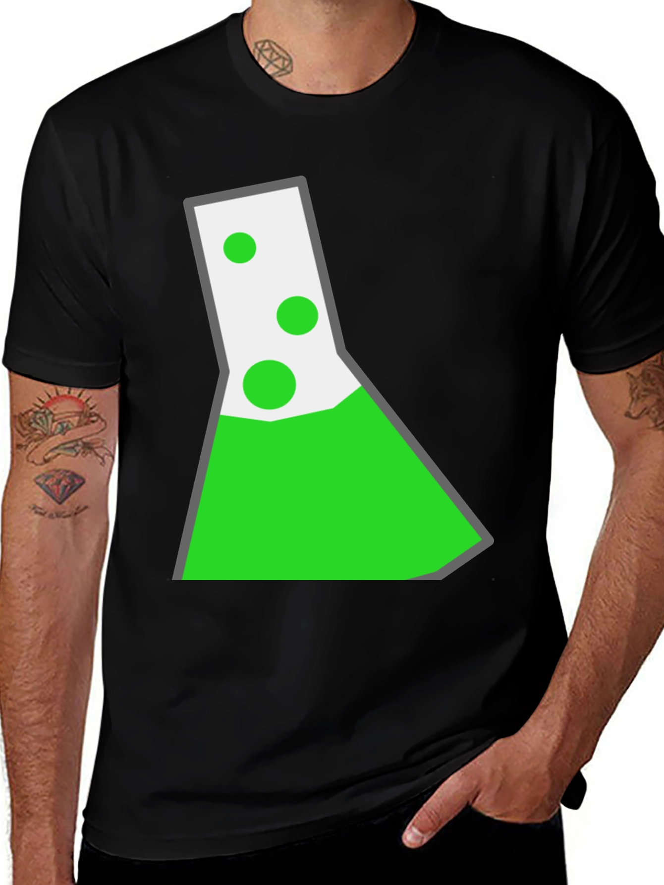 Fun Science T-Shirt - Erlenmeyer Flask Graphic Tee