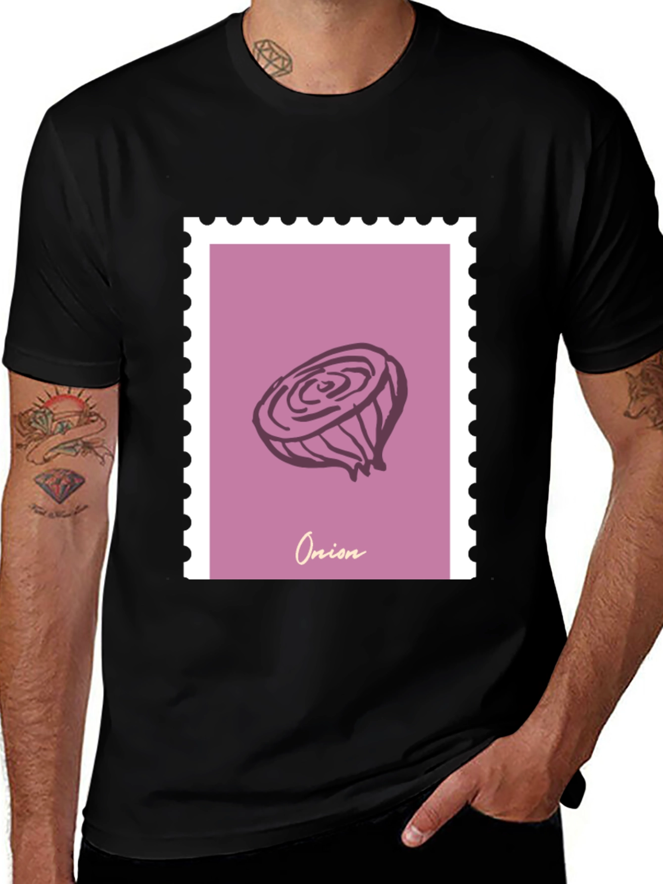 Onion Stamp Graphic T-Shirt
