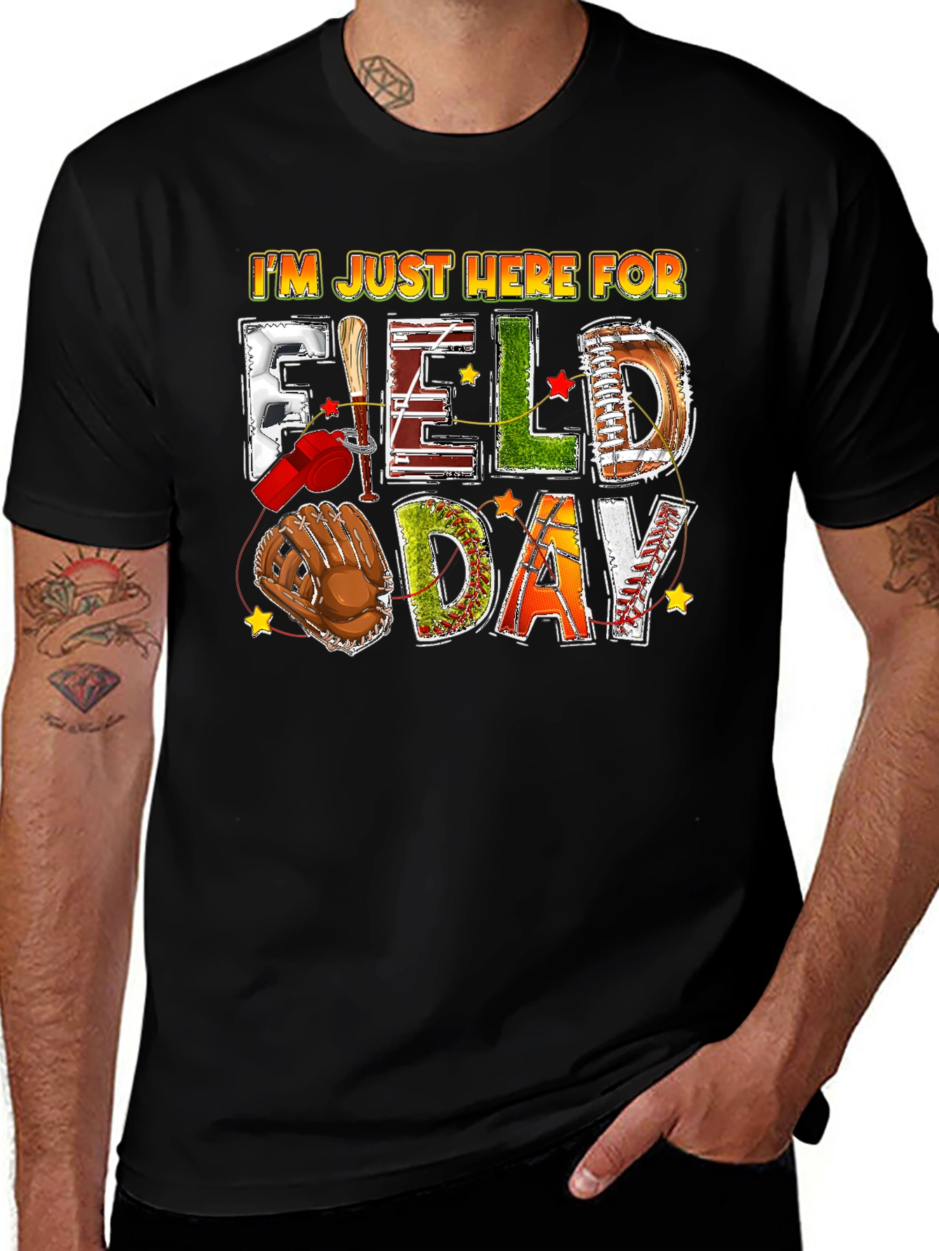 Field Day T-Shirt - Baseball, Football Design