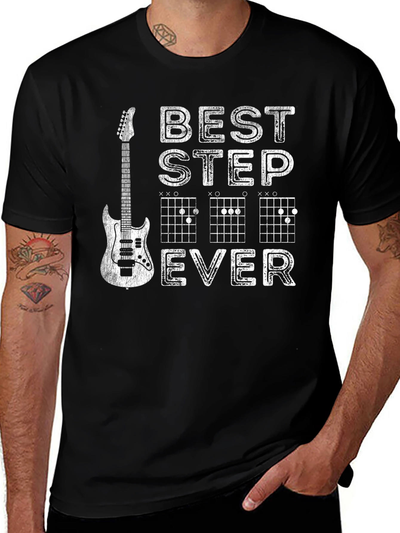 Variant 25 of Best Step Ever Guitar Chord T-Shirt