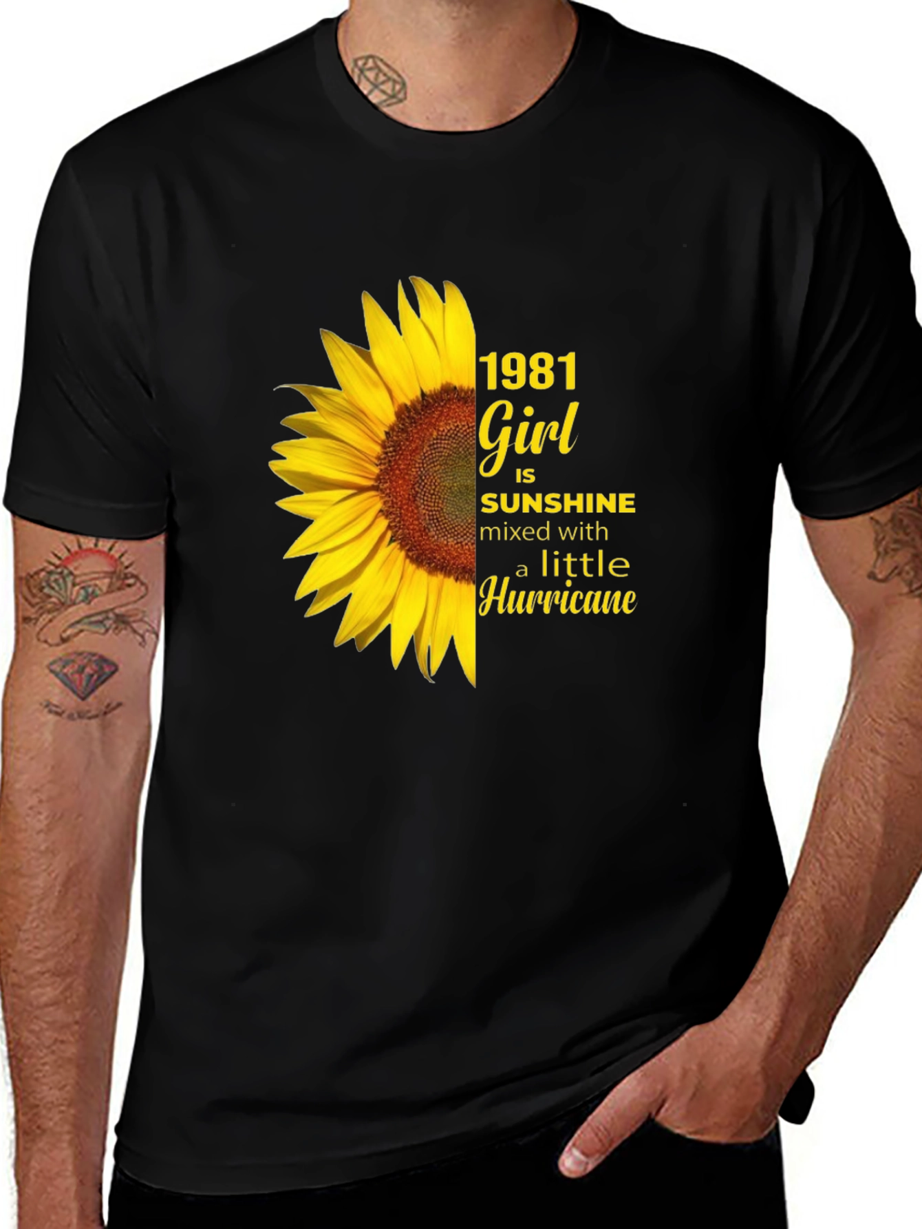 Variant 12 of 1981 Girl Sunflower Graphic Tee