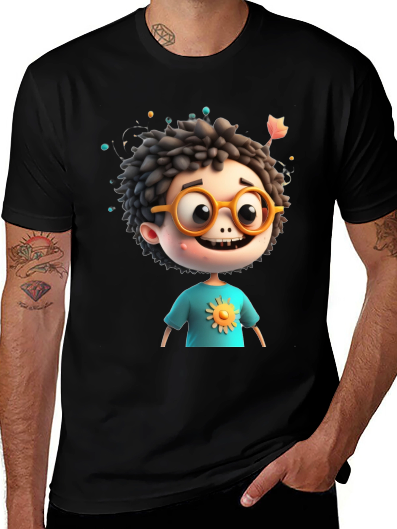 Variant 19 of Cartoon Boy Graphic Tee - Whimsical Character Design