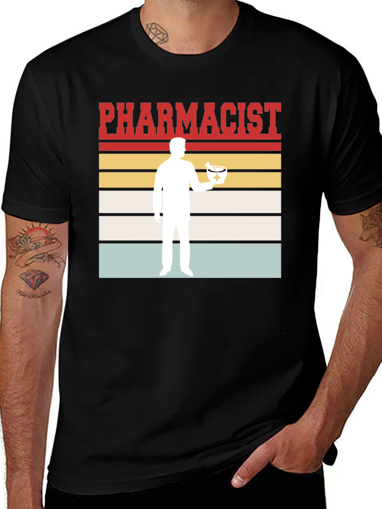 Variant 8 of Pharmacist Retro Style Graphic T-Shirt