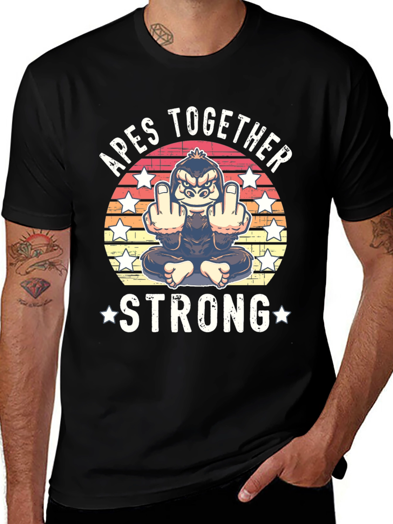 Variant 4 of Apes Together Strong Graphic Tee