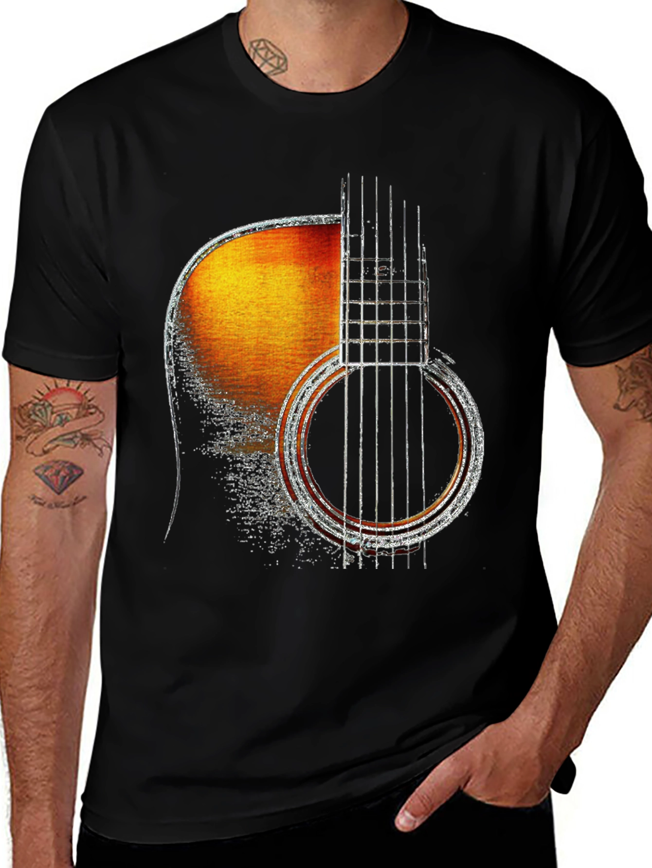 Variant 18 of Guitar Graphic T-Shirt - Music Lover Tee