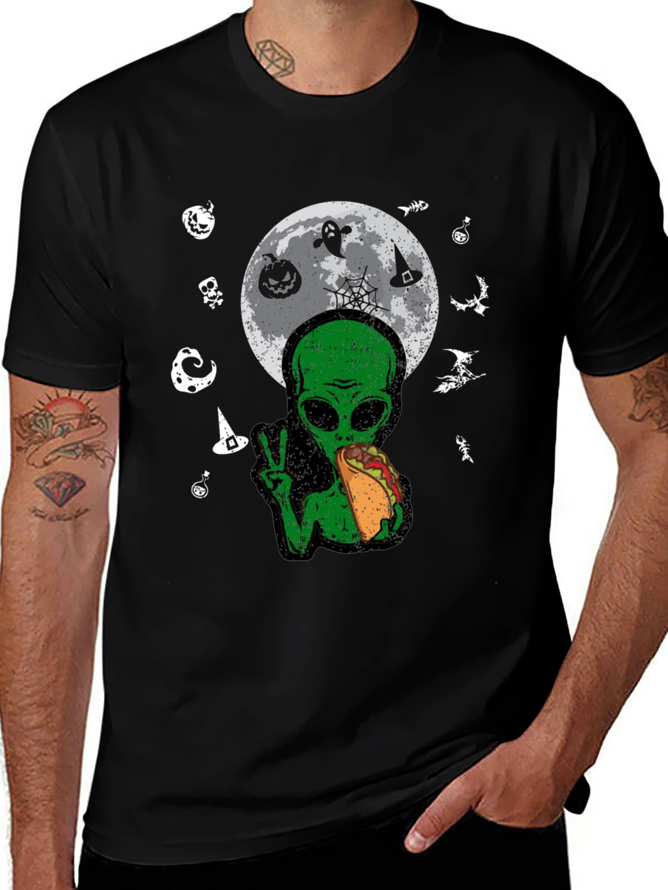 Variant 24 of Alien Taco Halloween T-Shirt