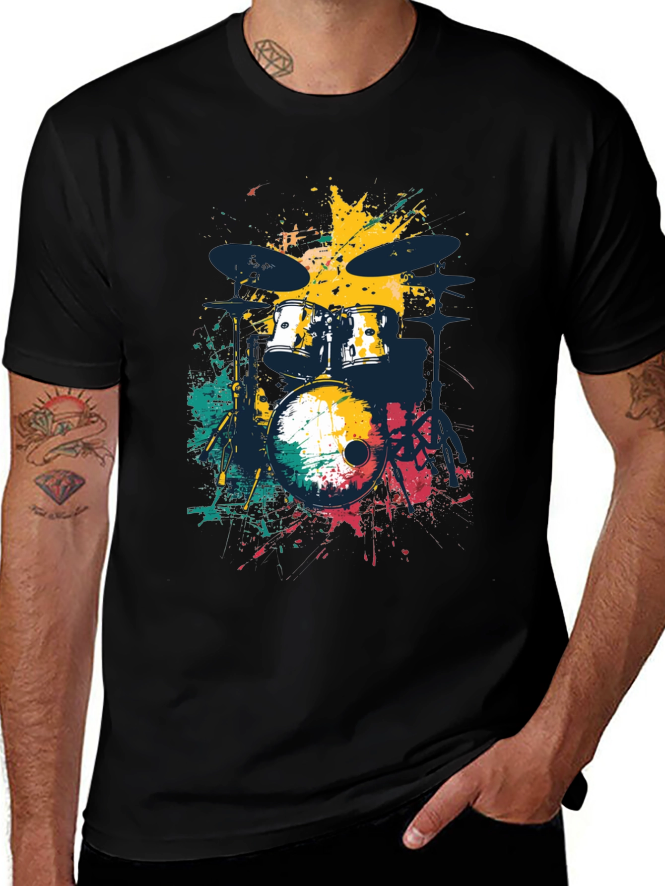 Variant 5 of Abstract Drum Set Men's Graphic Tee