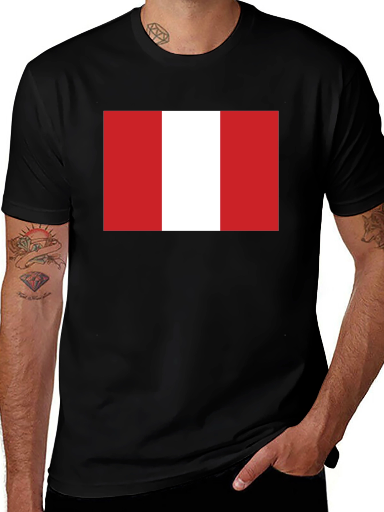 Variant 21 of Peru Flag T-Shirt: Patriotic Tee