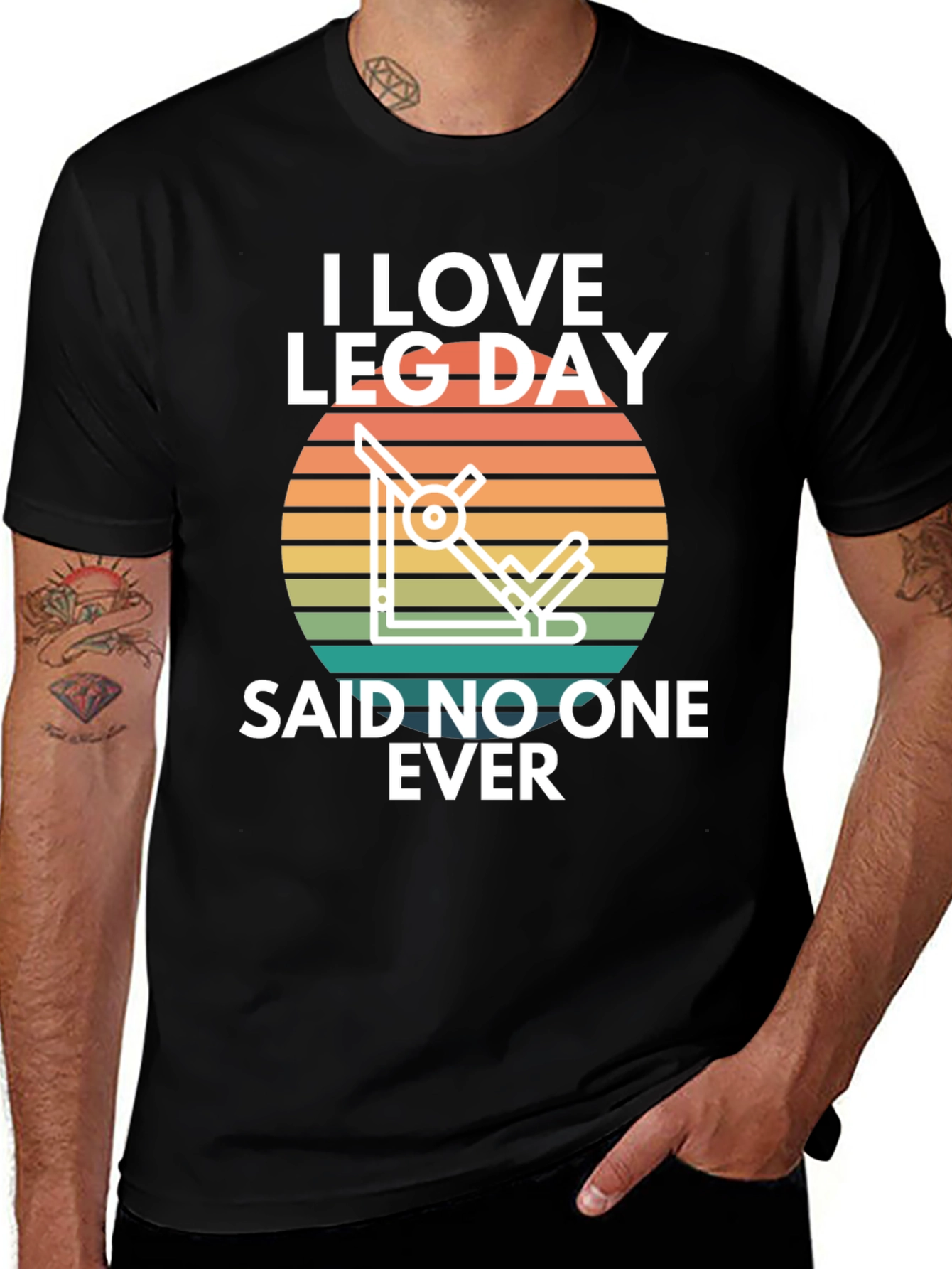 Variant 18 of I Love Leg Day - Funny Workout T-Shirt