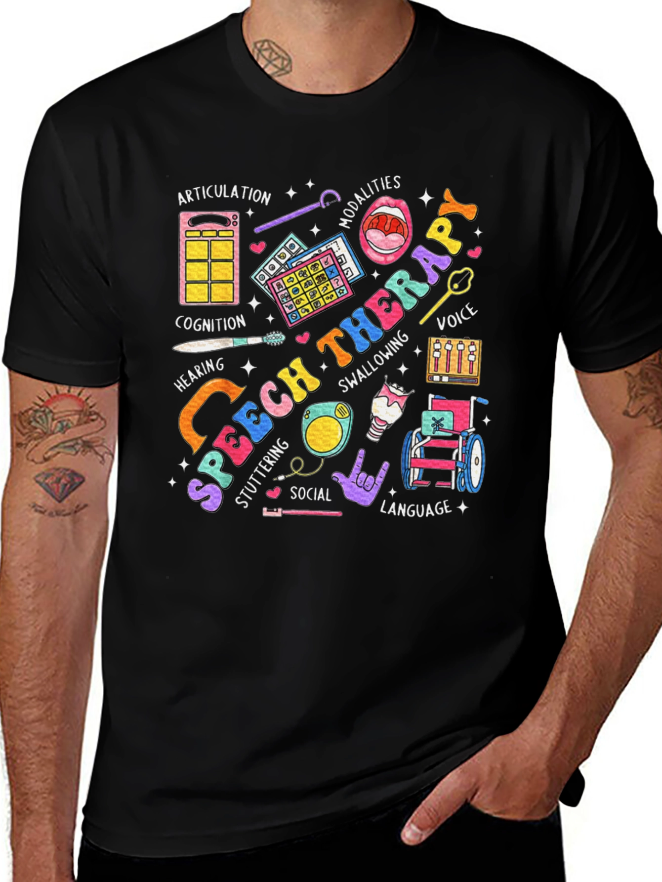 Speech Therapy T-Shirt: Colorful SLP Design