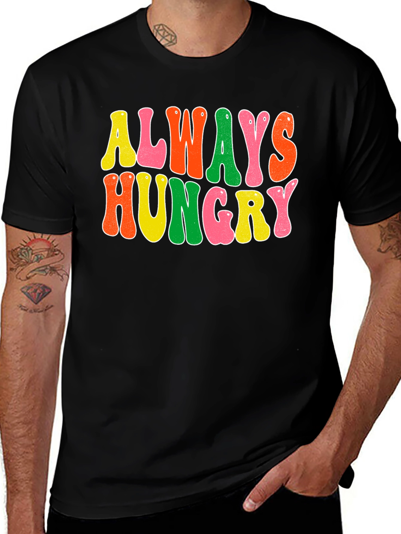 Variant 17 of Always Hungry Retro T-Shirt