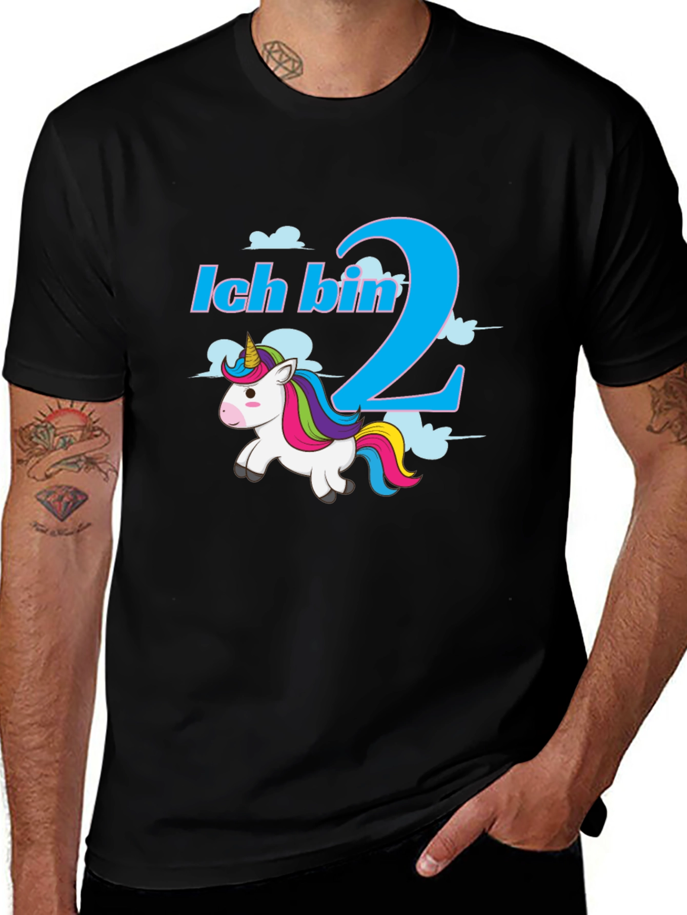 Variant 23 of Ich Bin 2 Unicorn T-Shirt - Birthday Gift