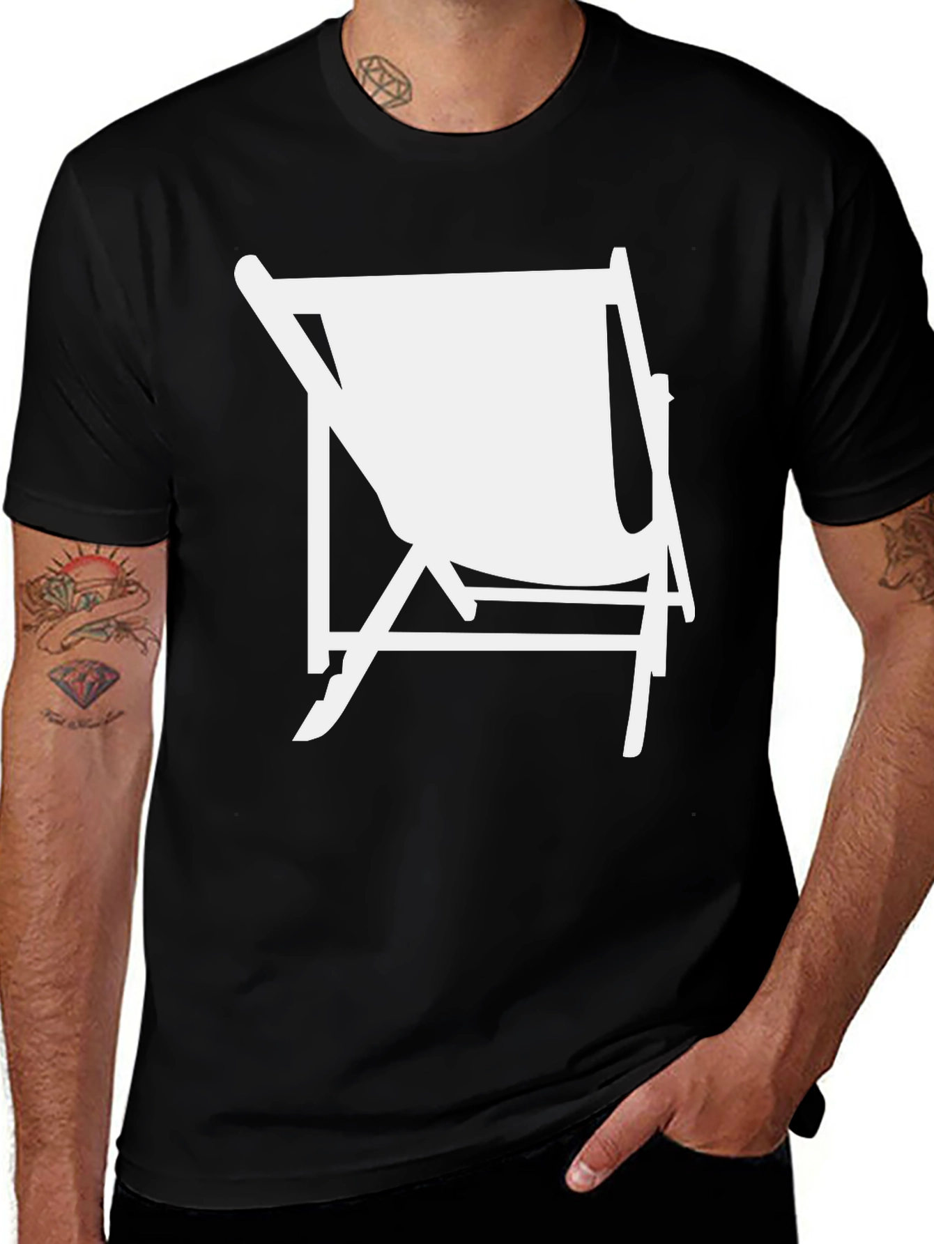 Variant 11 of Relaxed Beach Chair Graphic Tee