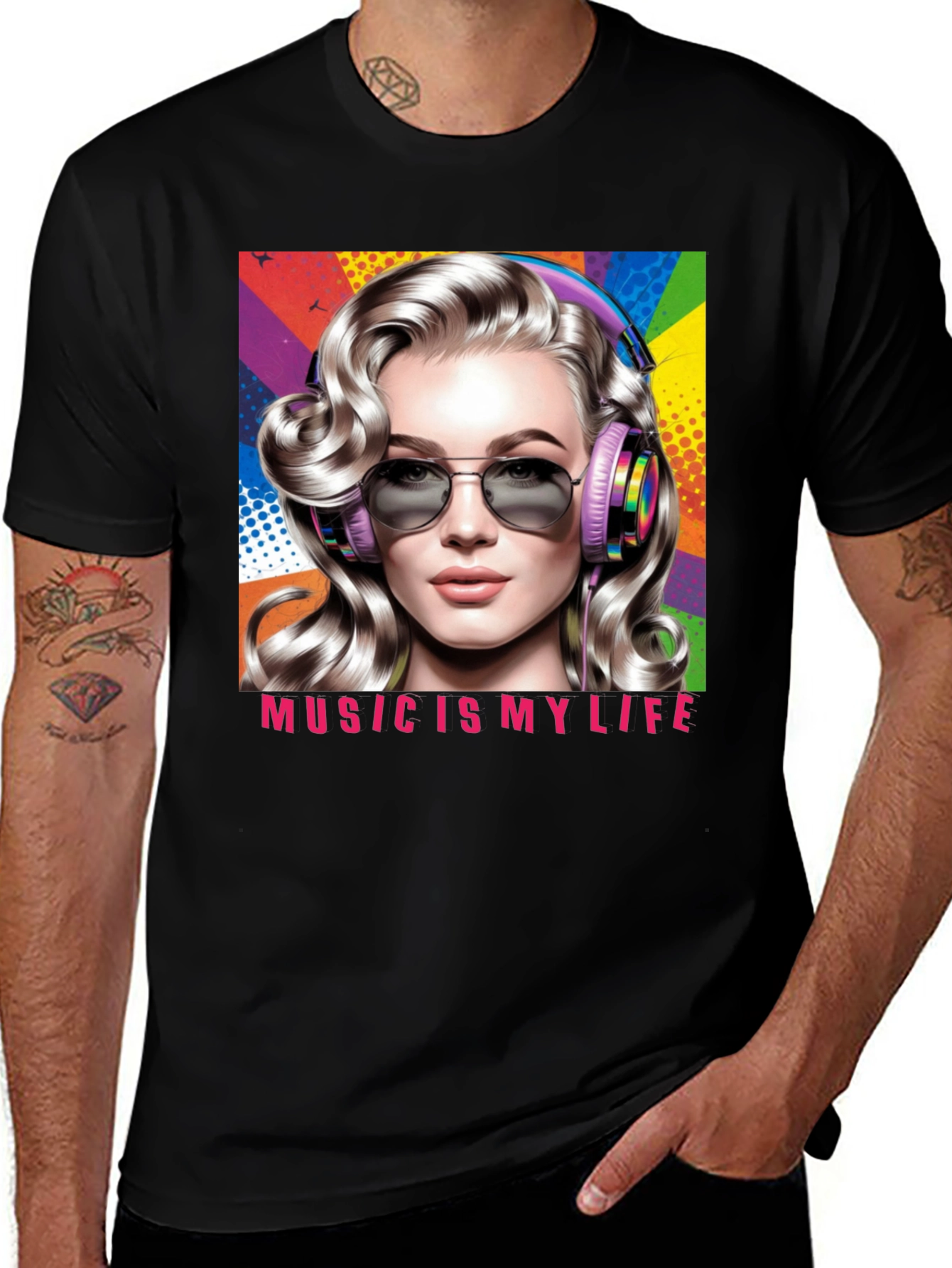 Variant 28 of Music is My Life T-Shirt