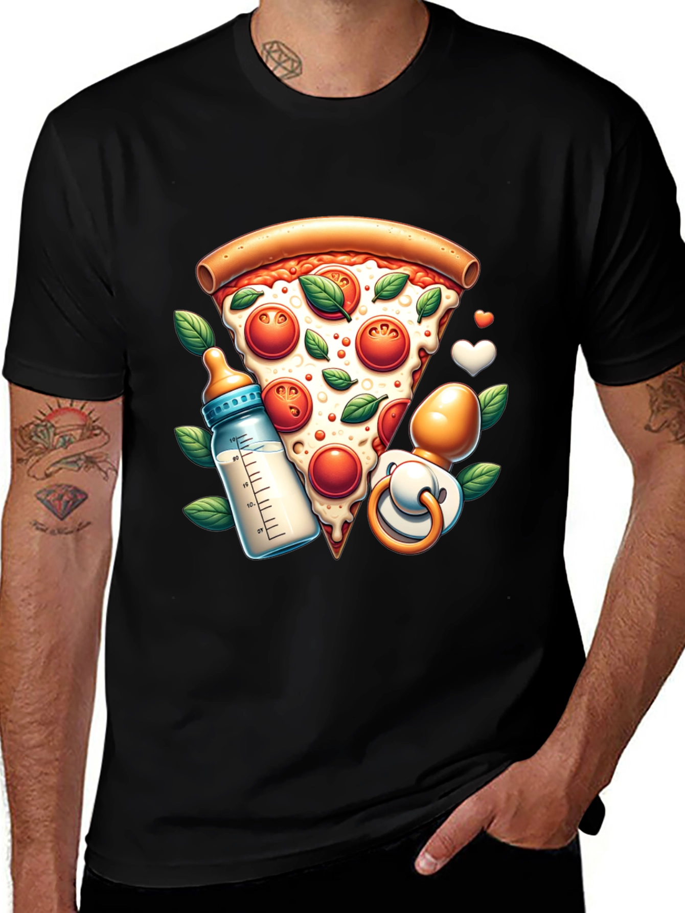 Variant 21 of Pizza Baby Humor T-Shirt