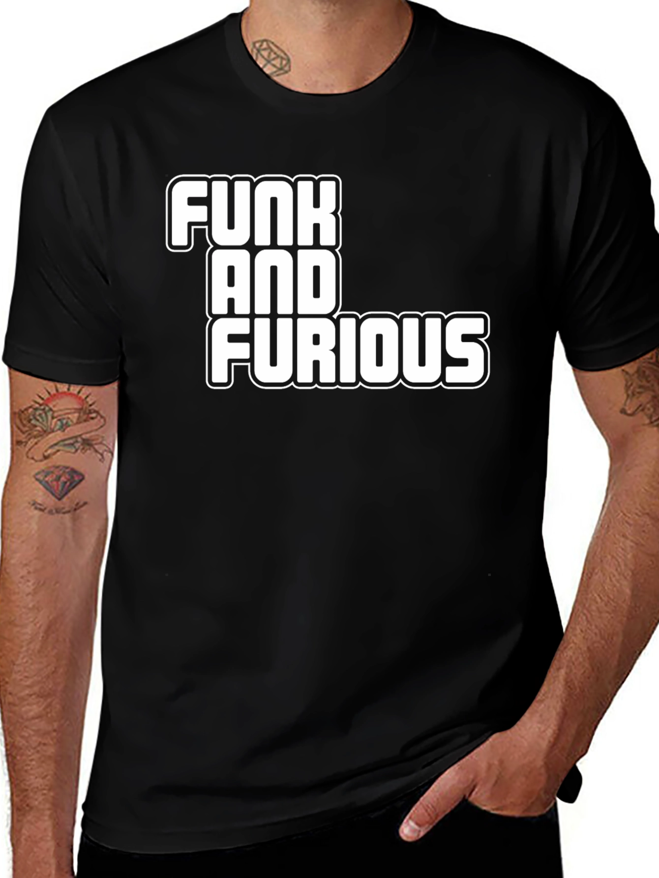 Variant 6 of Funk and Furious Graphic Tee - Black