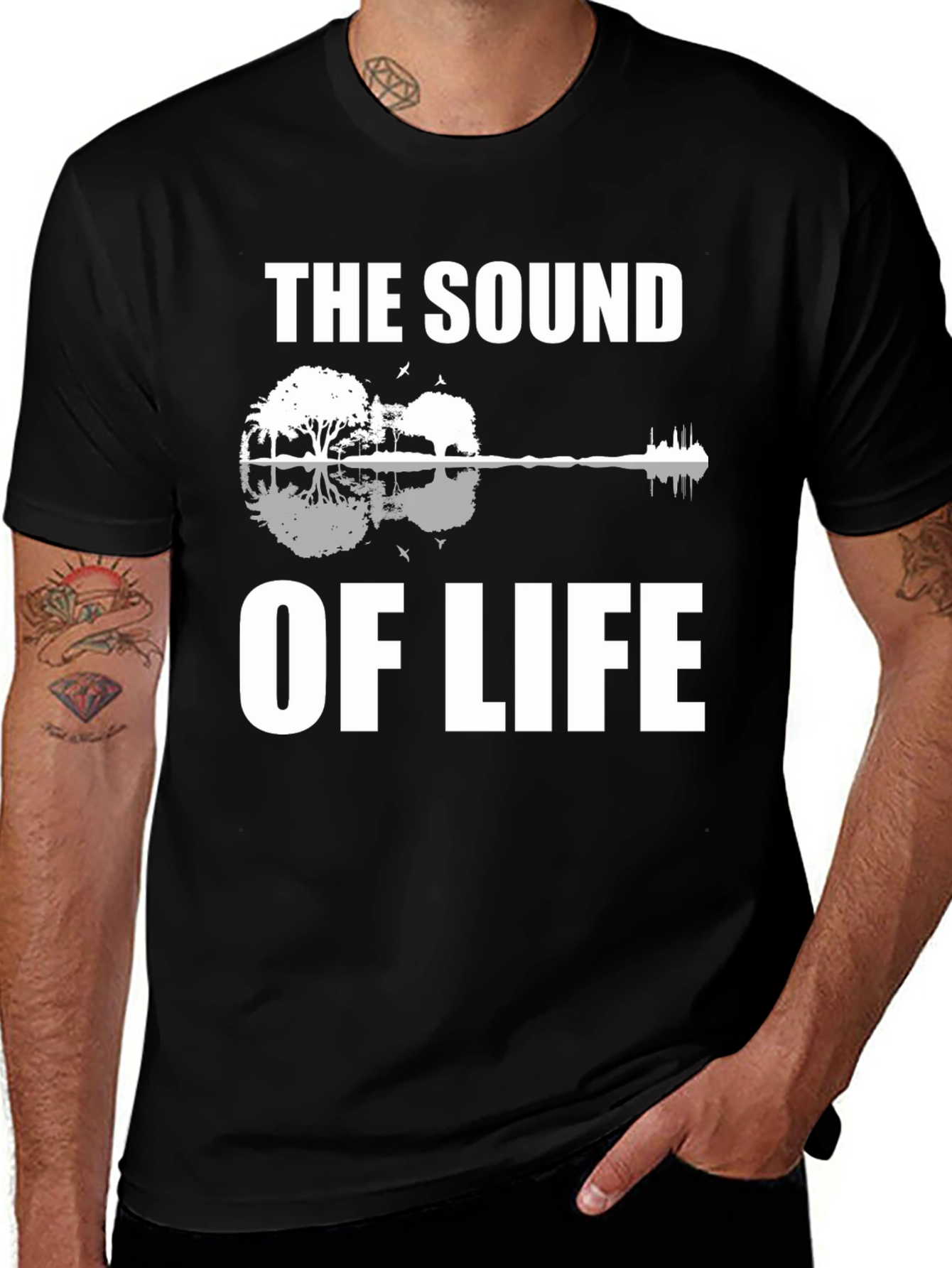 Variant 17 of Sound of Life Guitar T-Shirt