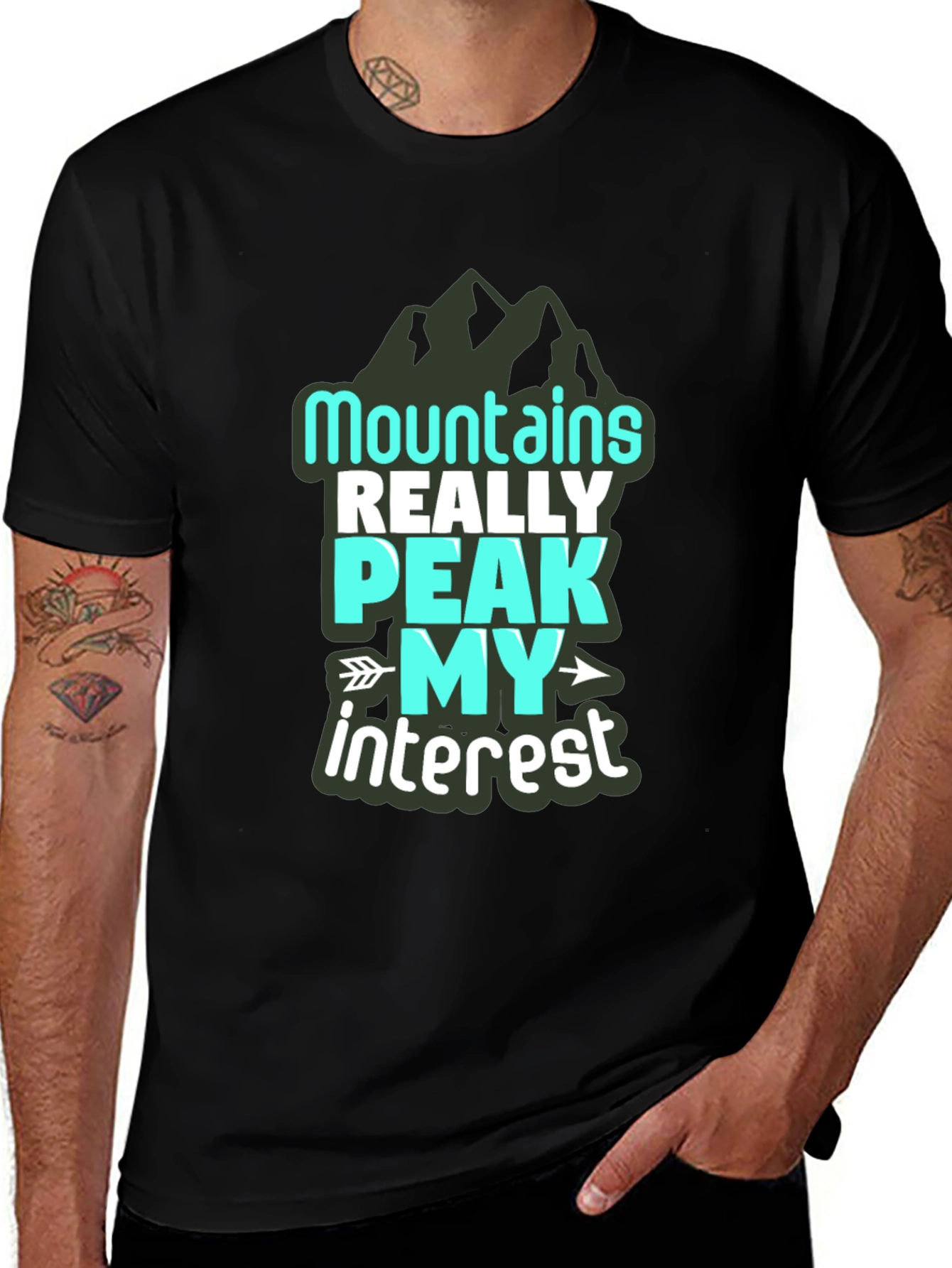 Variant 14 of Mountains Really Peak My Interest Graphic Tee