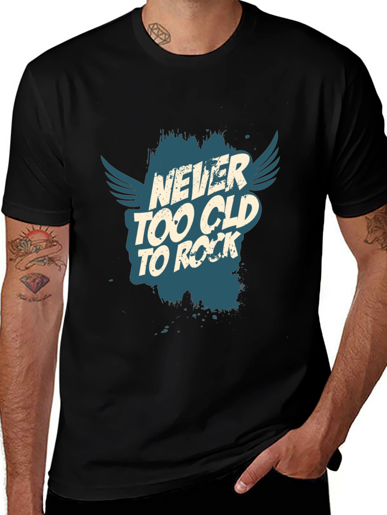 Variant 7 of Never Too Old To Rock Graphic Tee