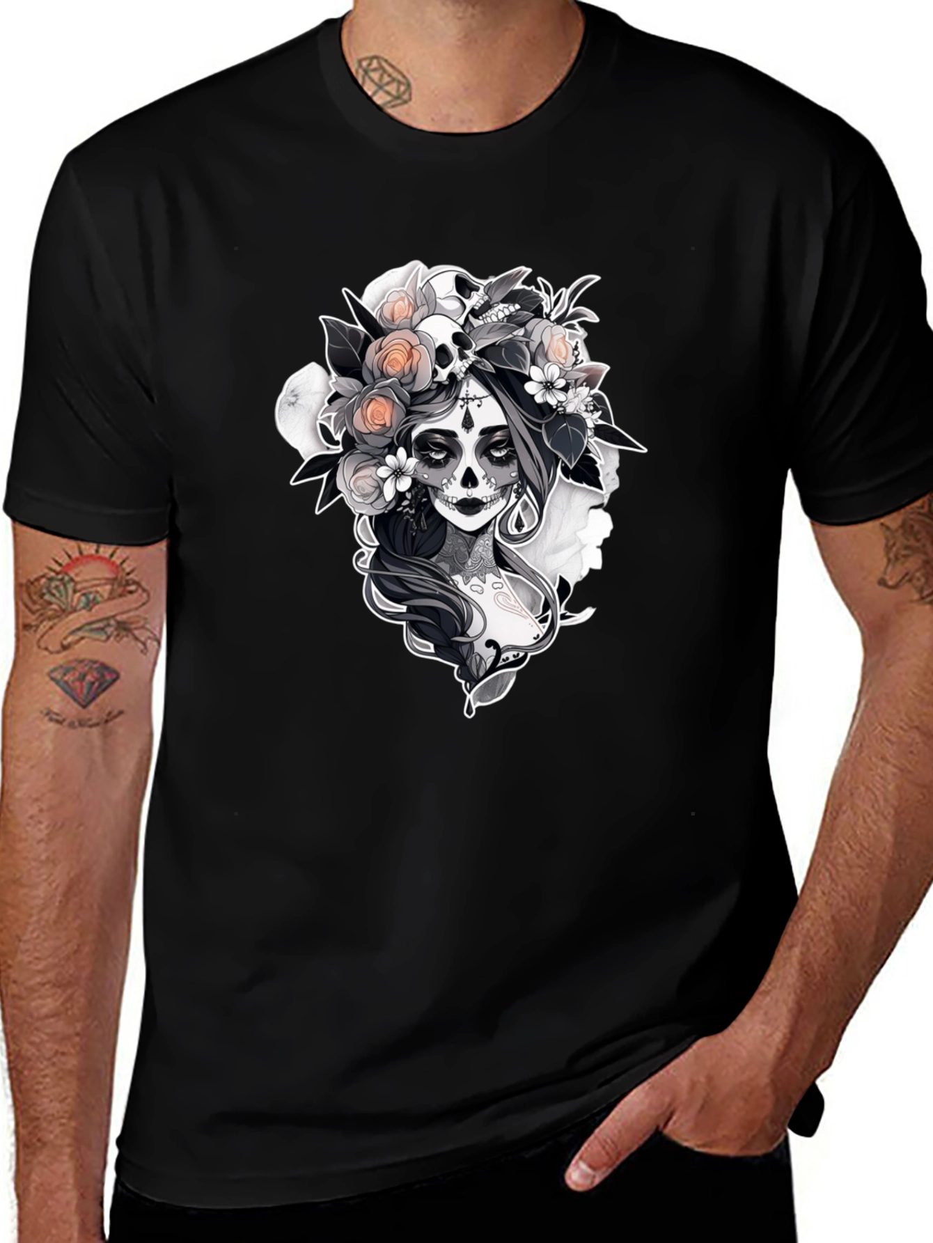 Variant 22 of Day of the Dead Graphic Tee - Stylish & Unique