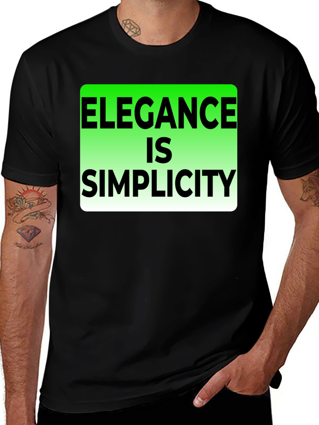 Variant 27 of Elegance is Simplicity Graphic T-Shirt
