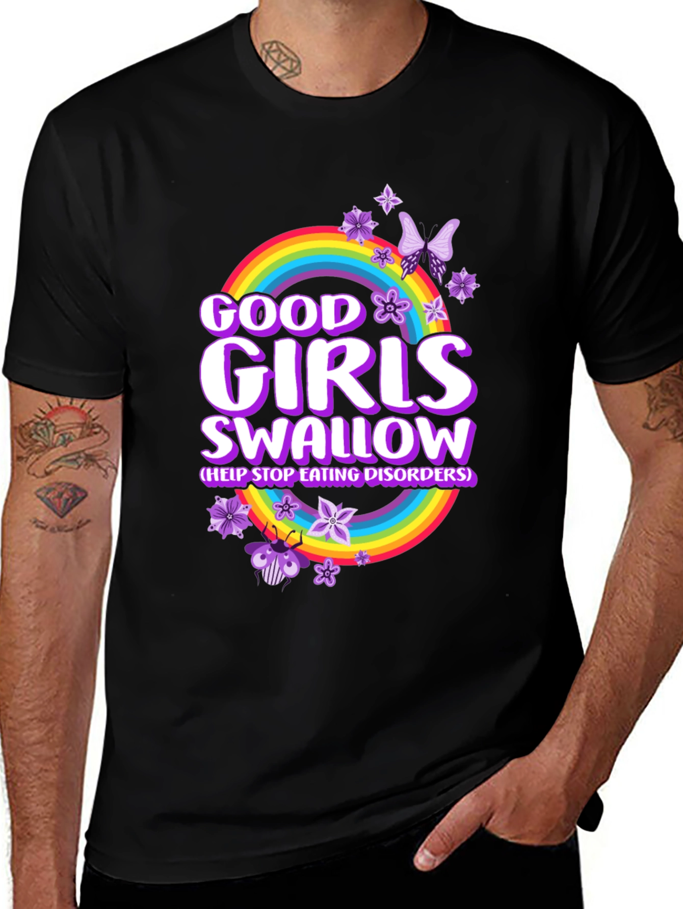 Variant 7 of Good Girls Swallow T-Shirt - Help Stop Eating Disorders