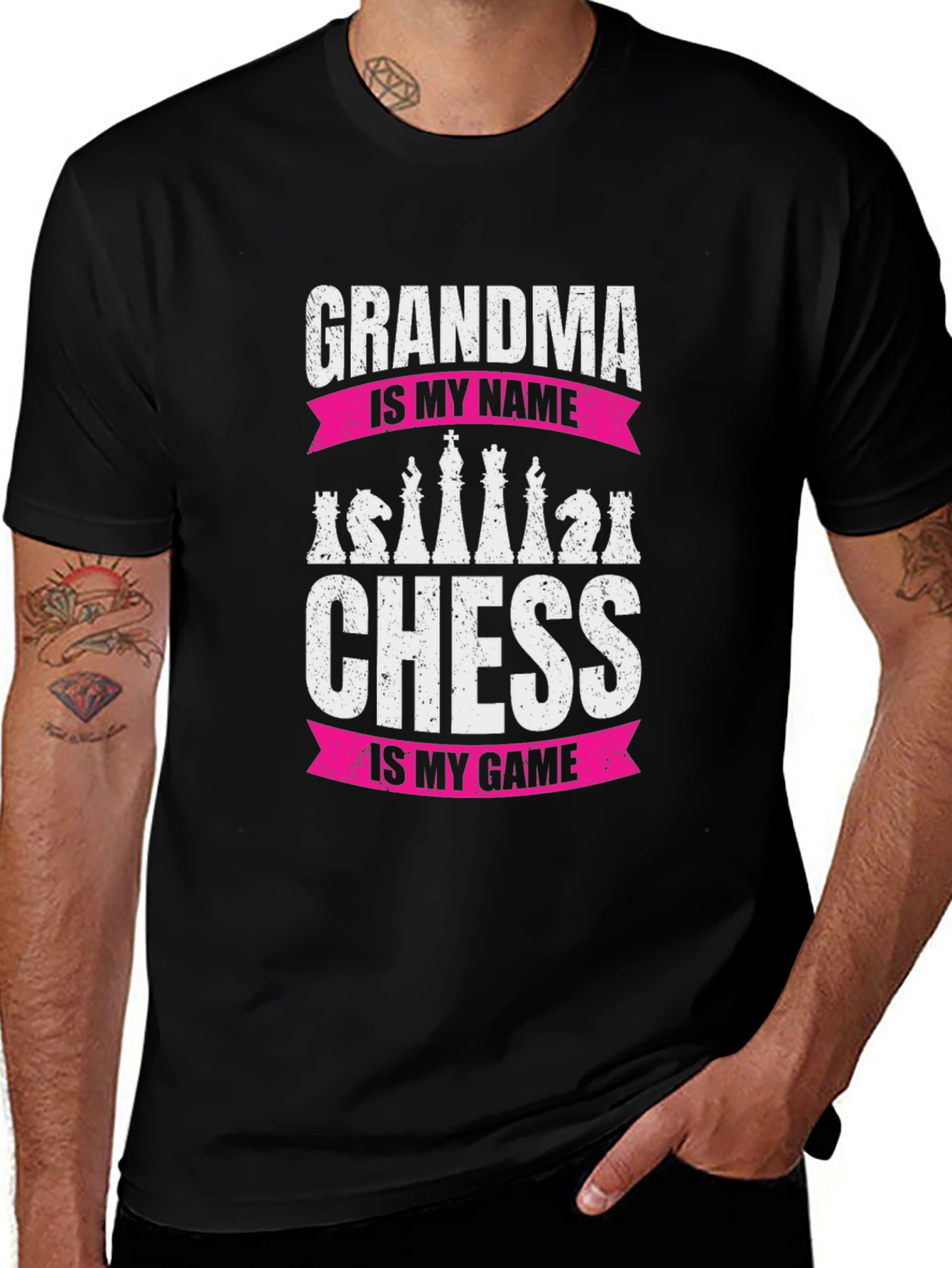 Variant 14 of Grandma Chess T-Shirt - Game Day Tee for Chess Lovers