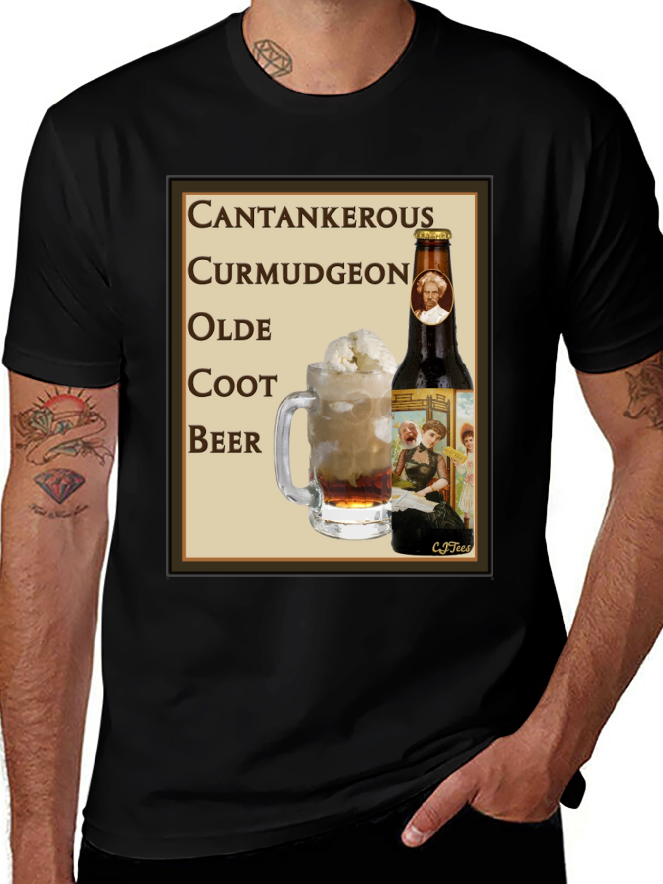 Variant 17 of Cantankerous Curmudgeon Olde Coot Beer T-Shirt