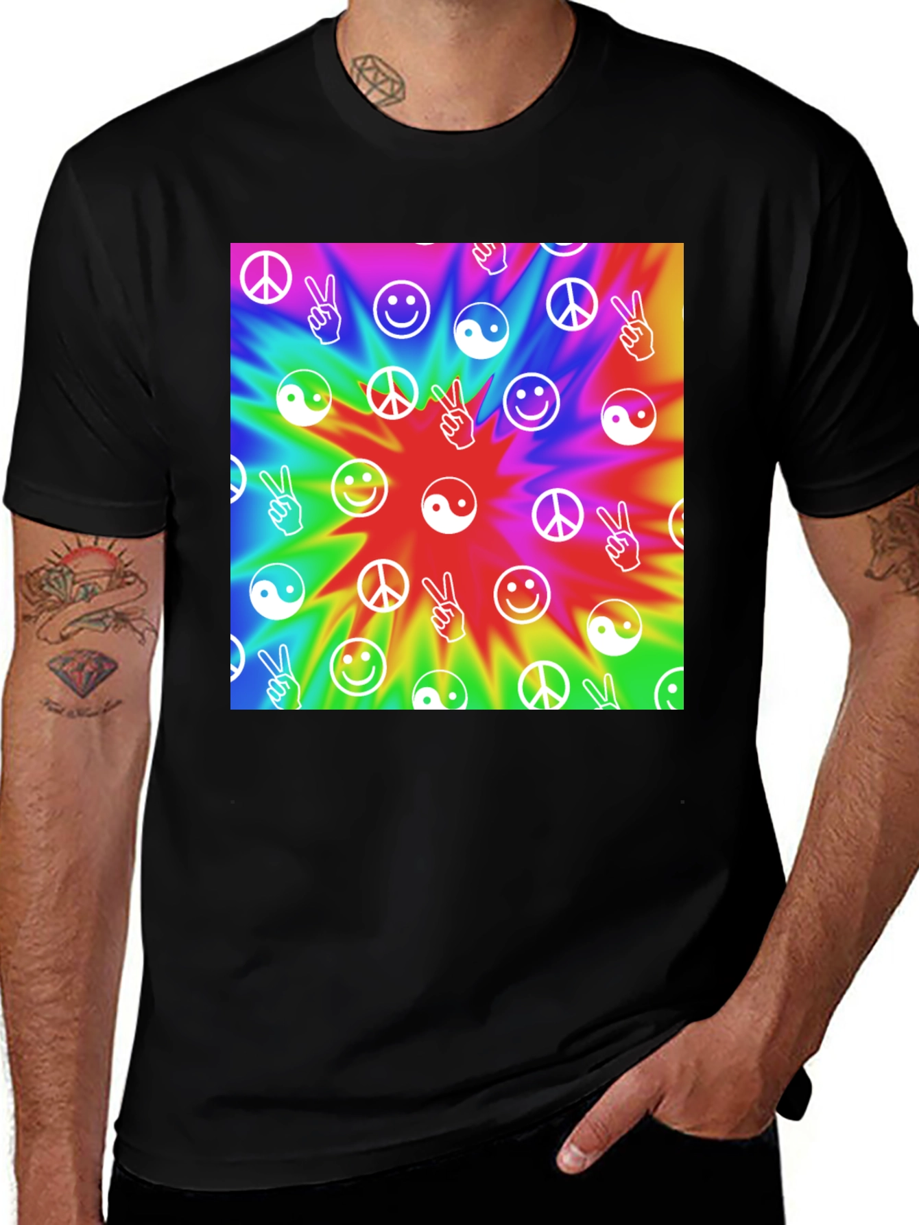 Variant 8 of Tie Dye Hippie Vibe T-Shirt