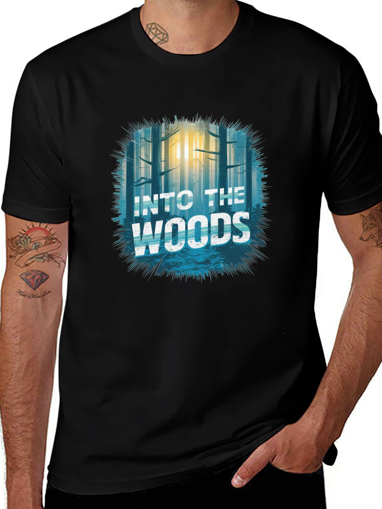 Variant 11 of Into The Woods Graphic T-Shirt - Nature Inspired Design