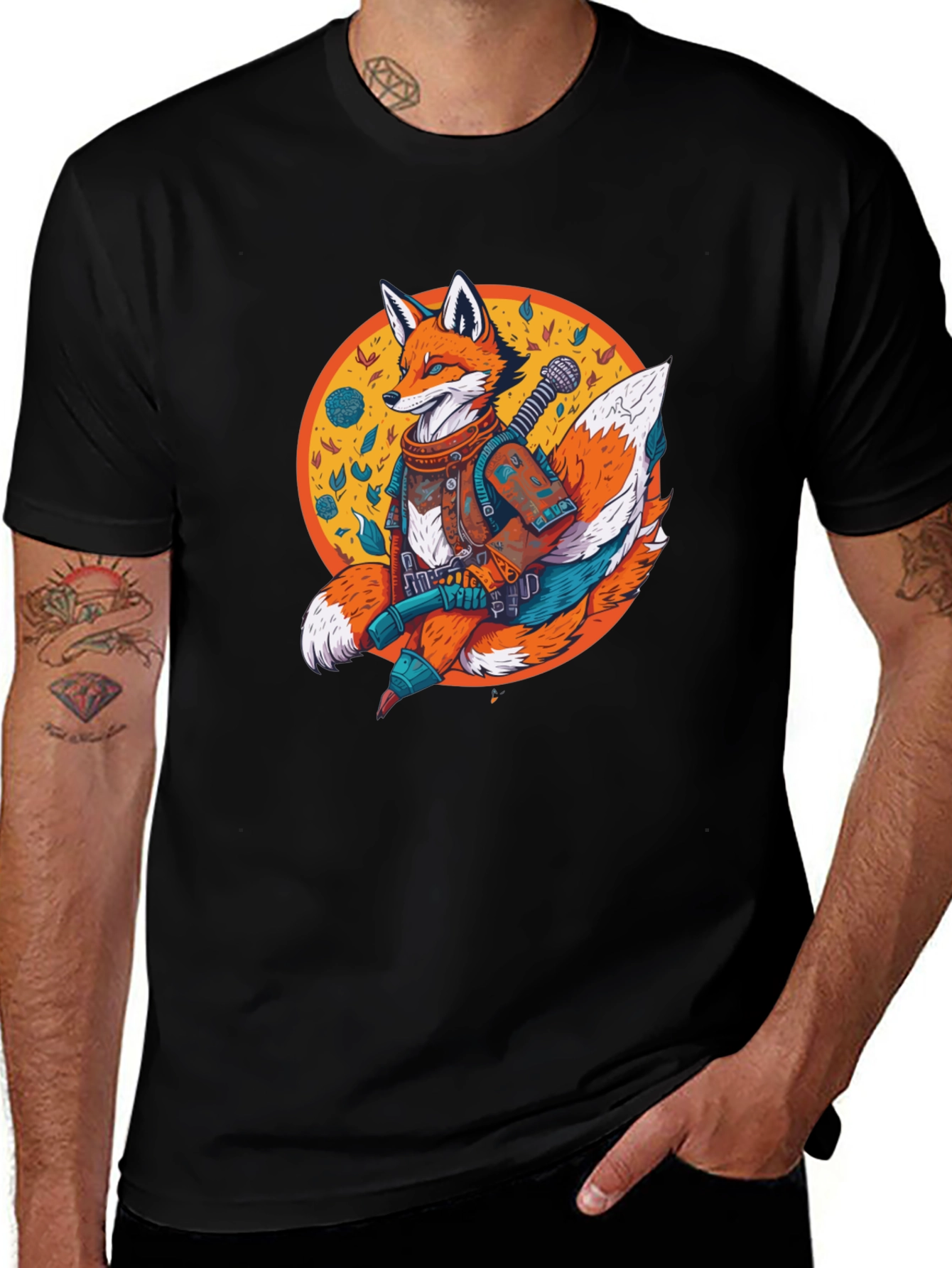 Variant 18 of Fox Samurai Graphic Tee