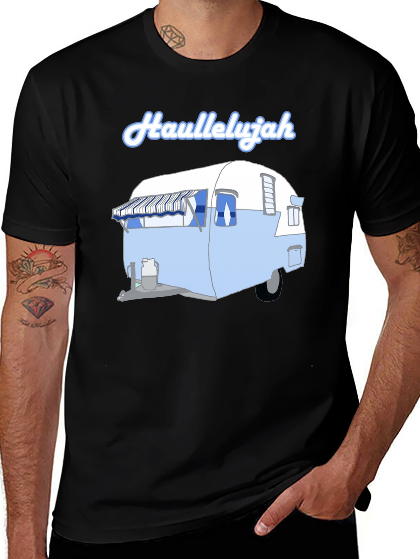 Haullelujah RV Camper T-Shirt, Vintage Style