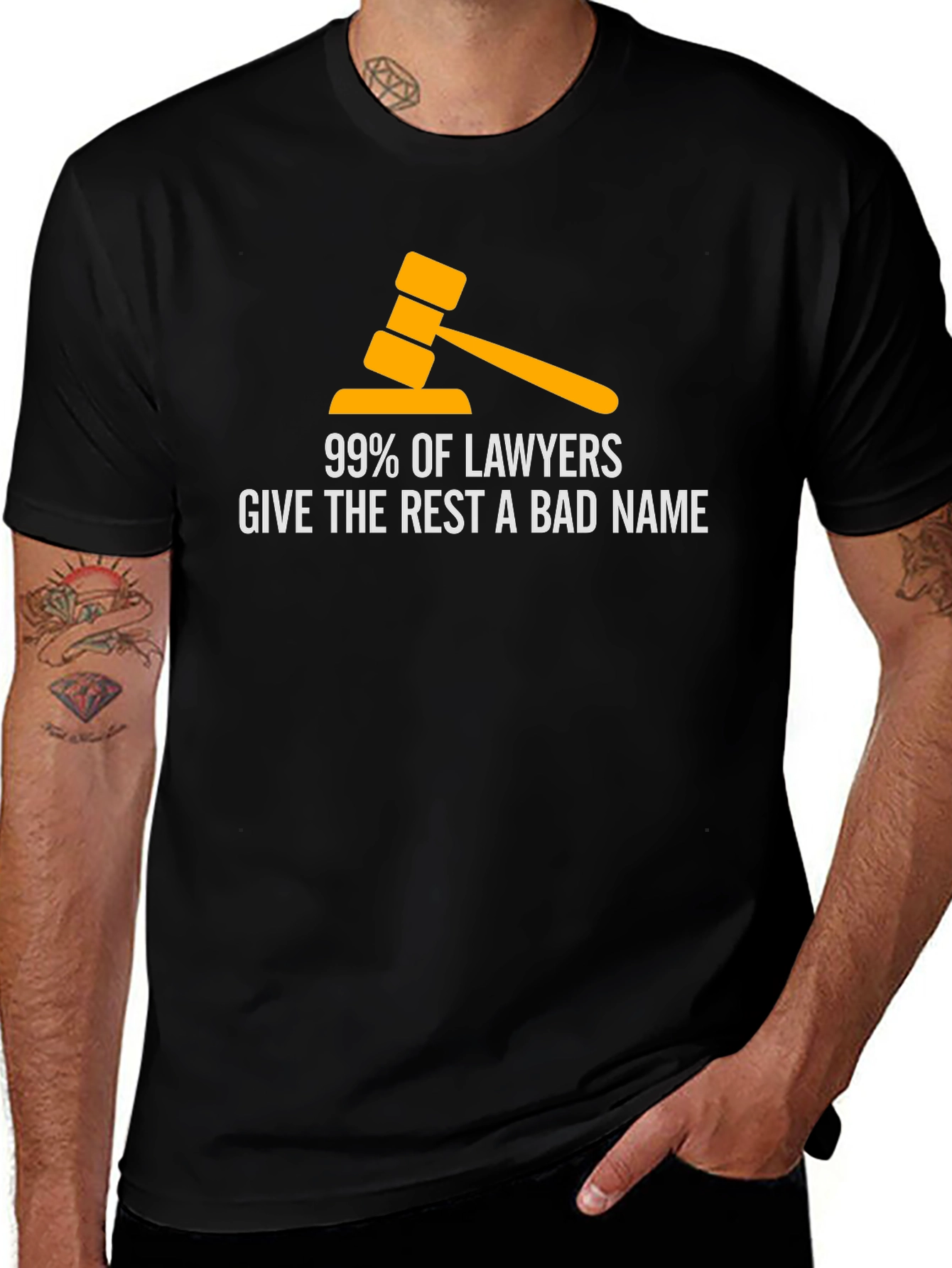 Variant 15 of Lawyer Humor Graphic Tee - 99% Give The Rest A Bad Name