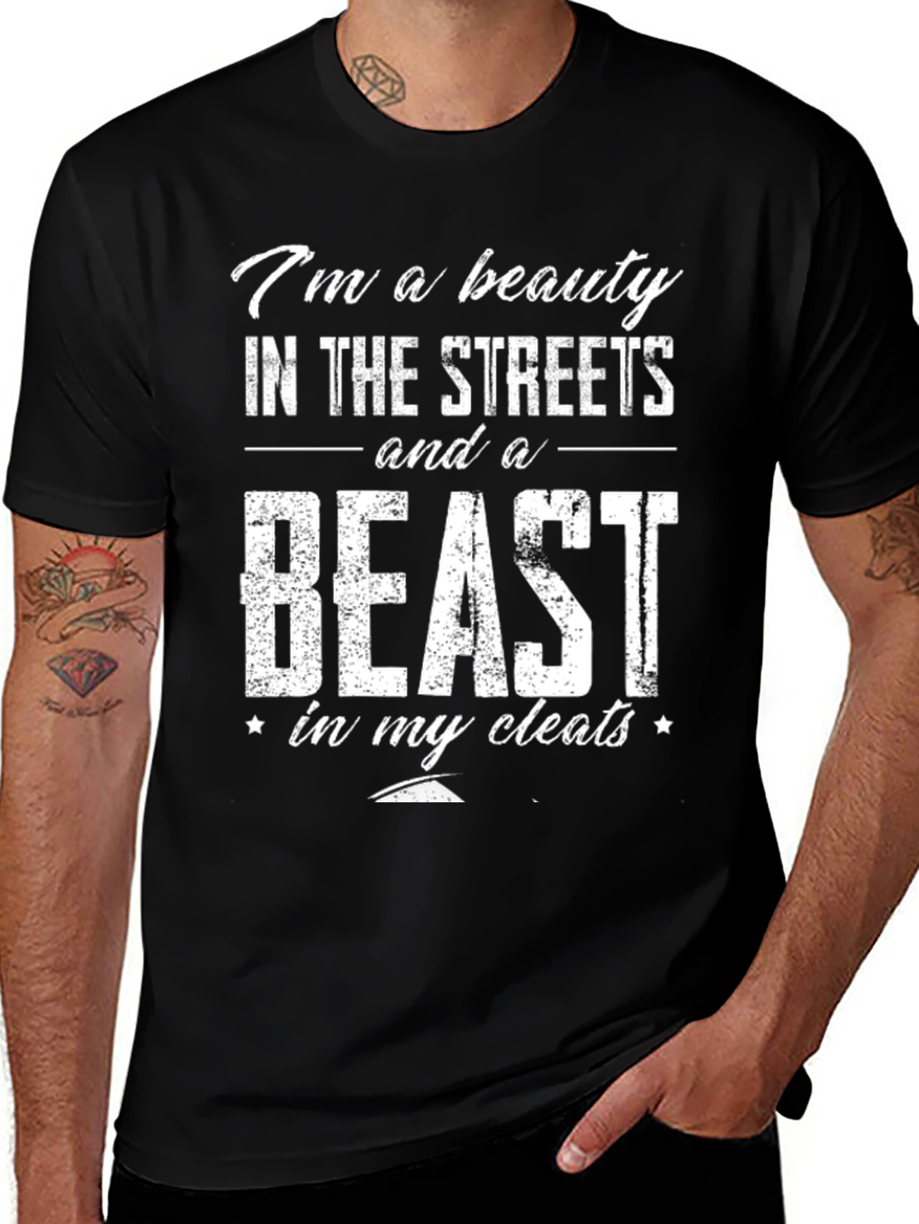 Variant 11 of Beauty and Beast Cleats Graphic T-Shirt