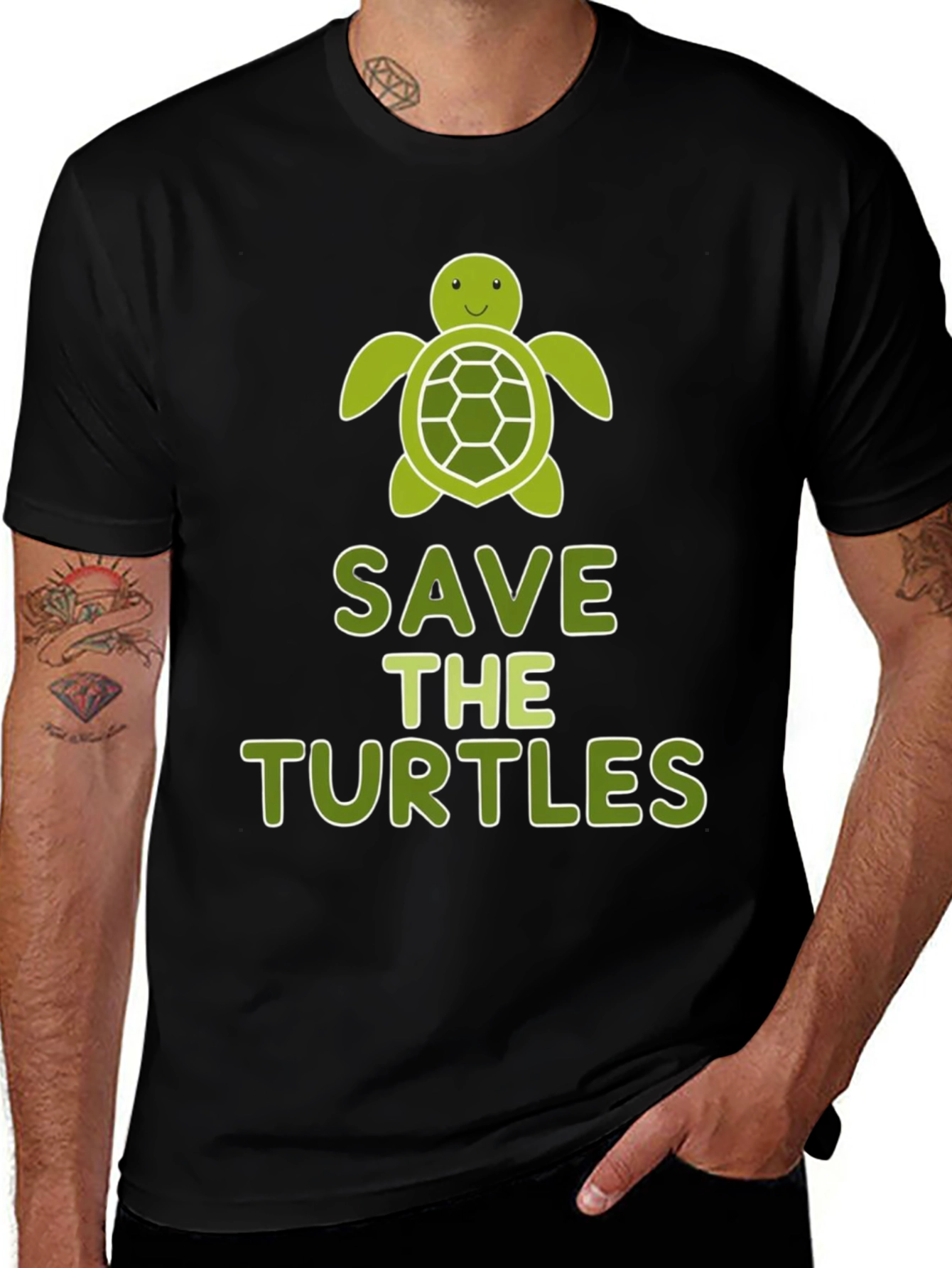 Variant 27 of Save the Turtles Graphic Tee