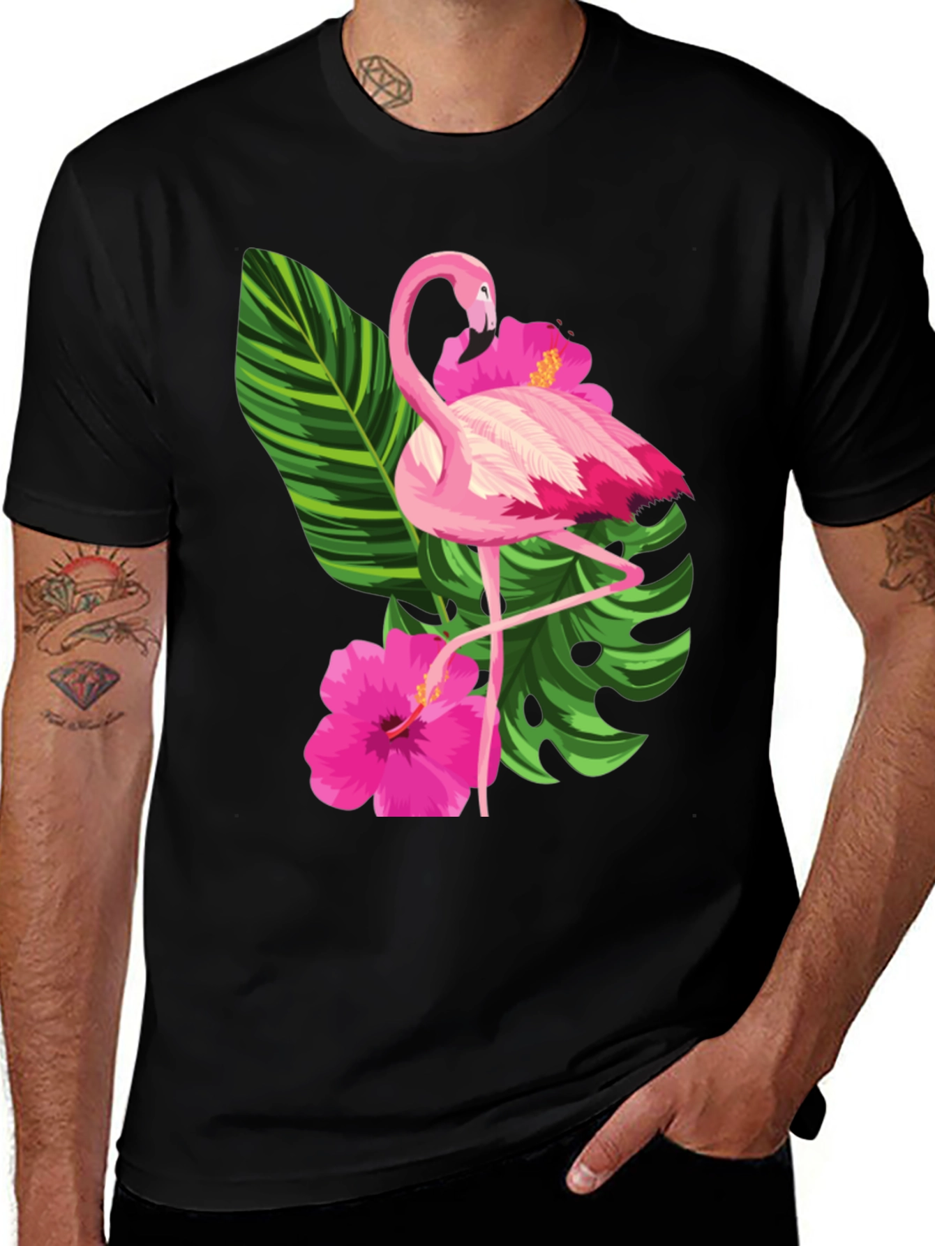 Variant 12 of Tropical Flamingo Graphic Tee