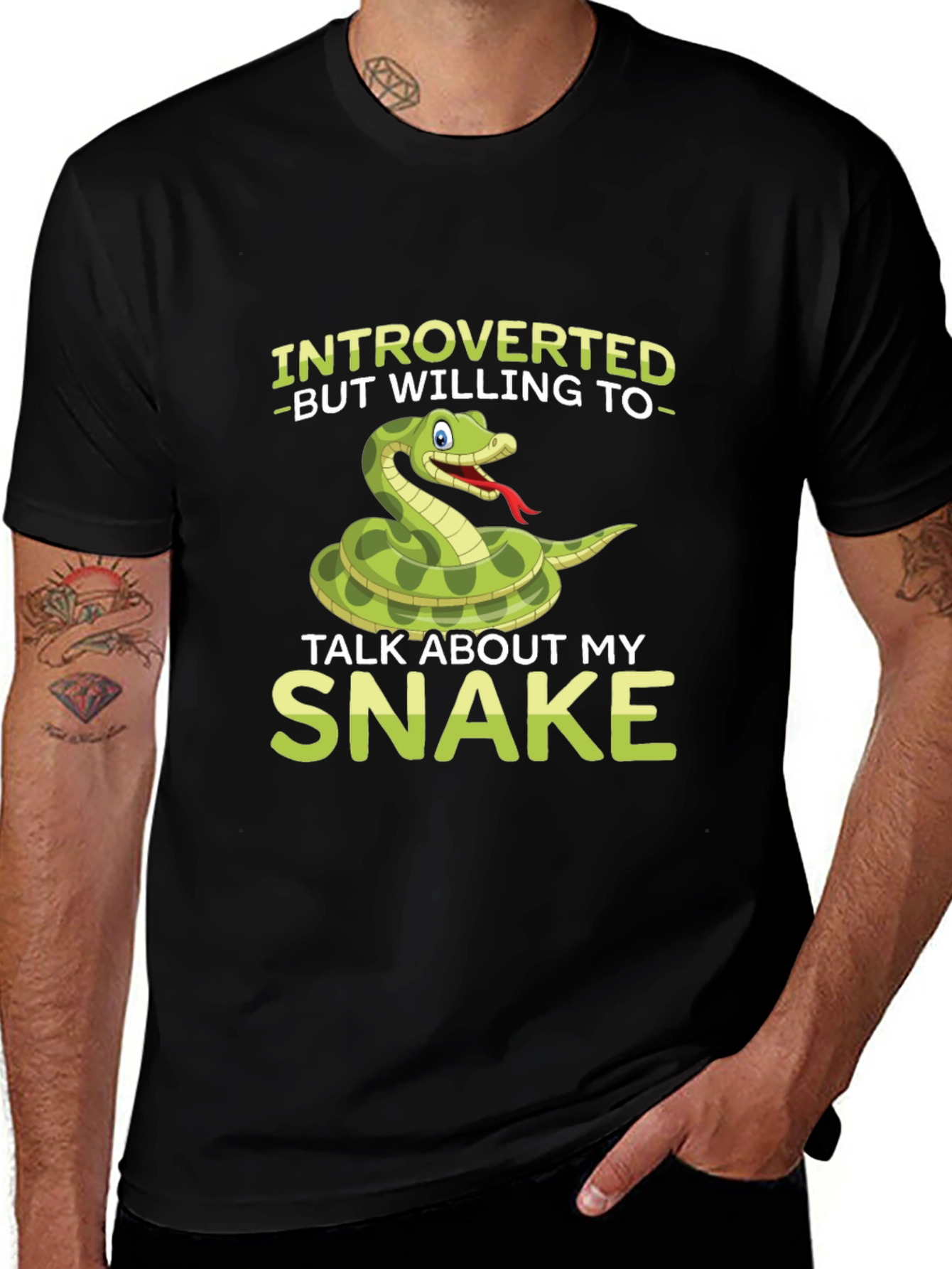 Variant 4 of Introverted Snake Lover T-Shirt