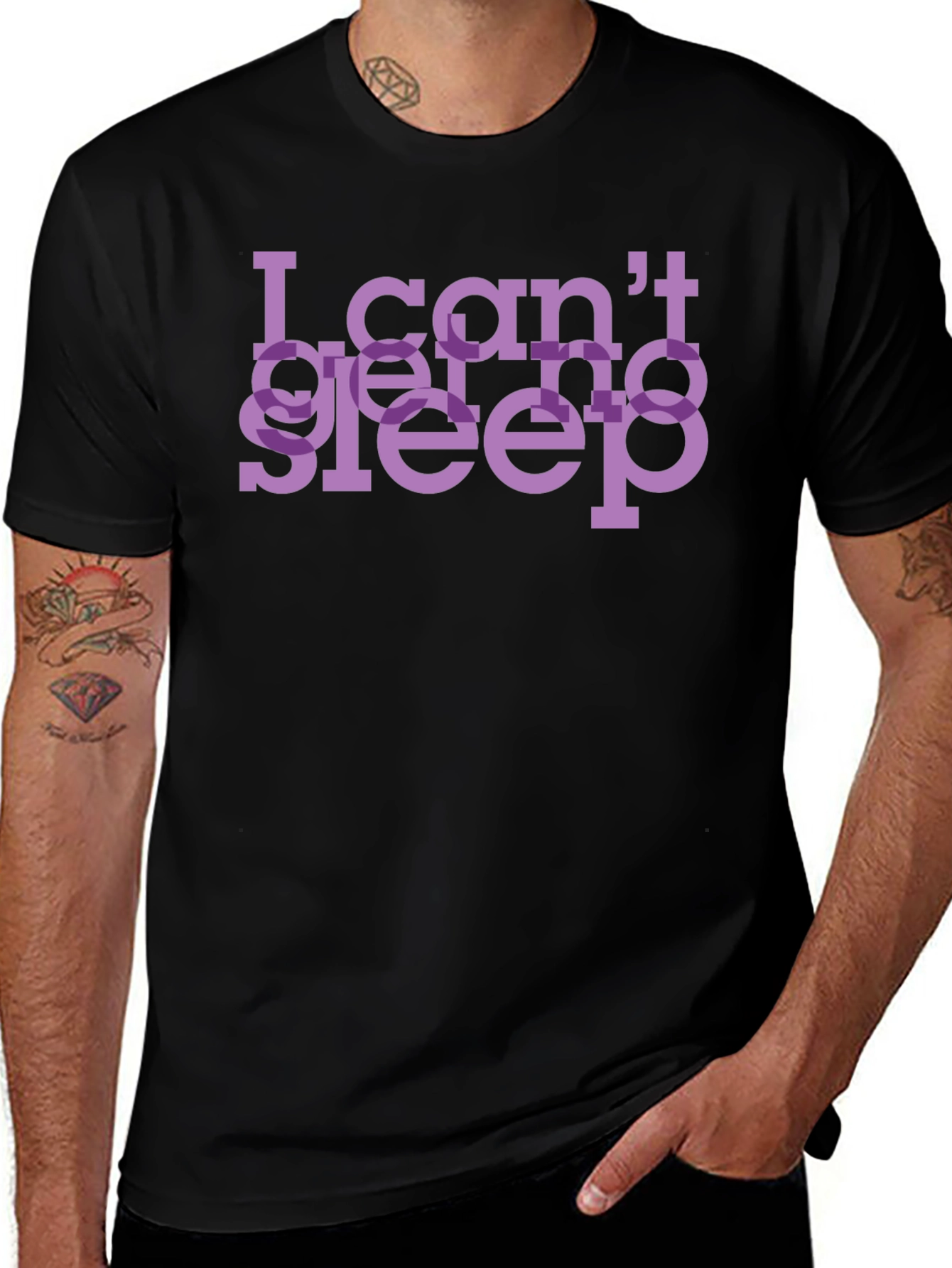 Variant 20 of Can't Get No Sleep T-Shirt - Funny Graphic Tee