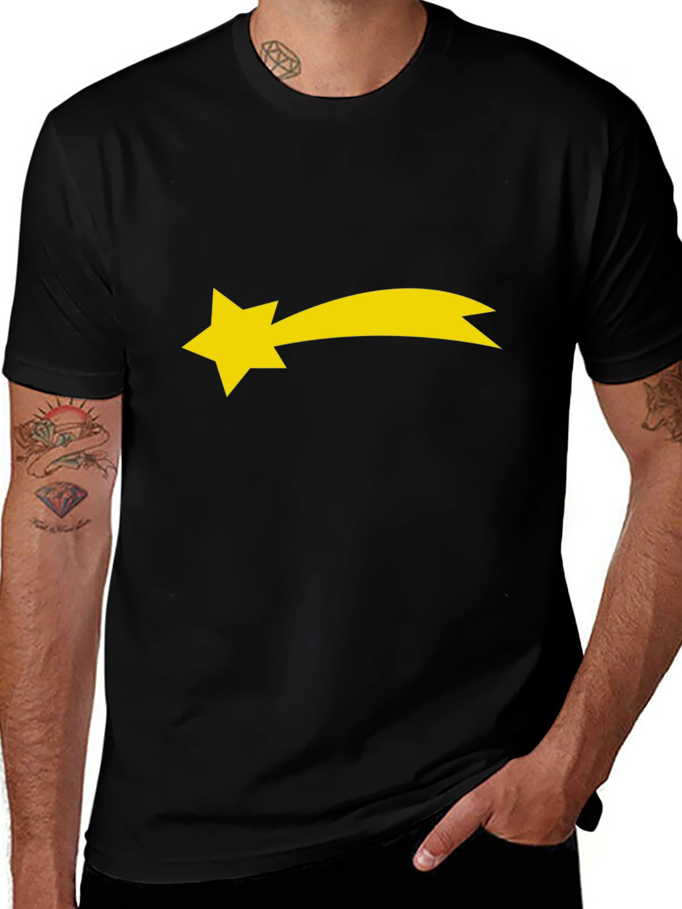 Shooting Star Black T-Shirt