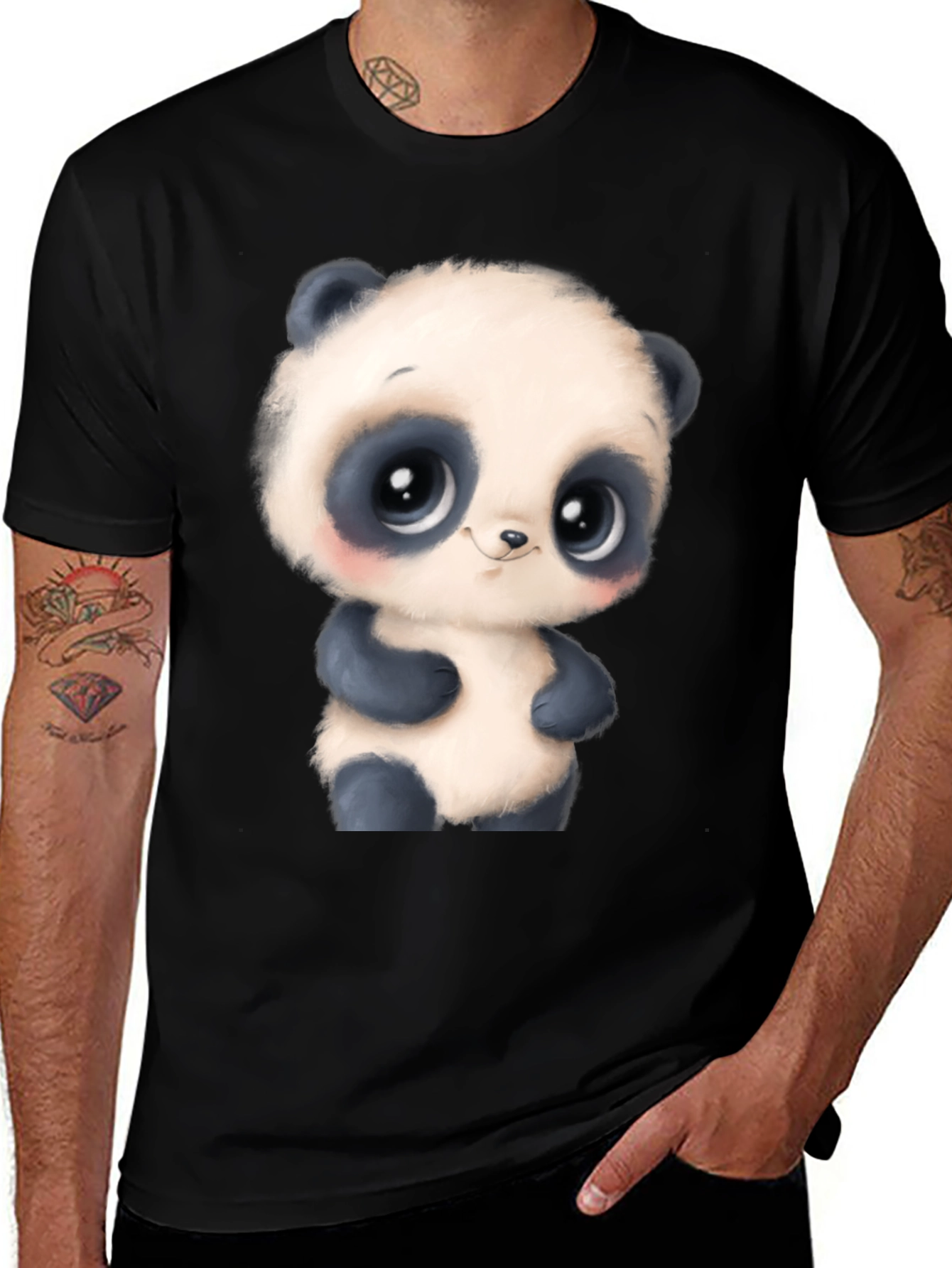 Variant 28 of Cute Cartoon Panda Bear Graphic T-Shirt