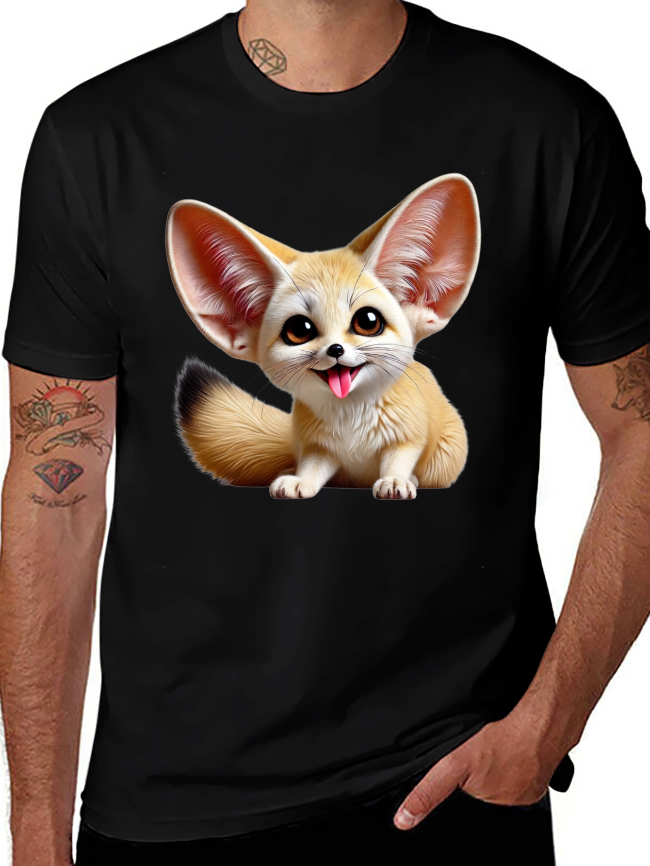 Fennec Fox Graphic Tee - Cute & Unique Design