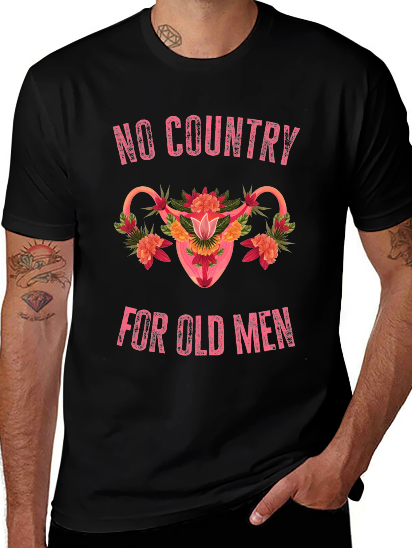 Variant 26 of No Country For Old Men Uterus Graphic T-Shirt
