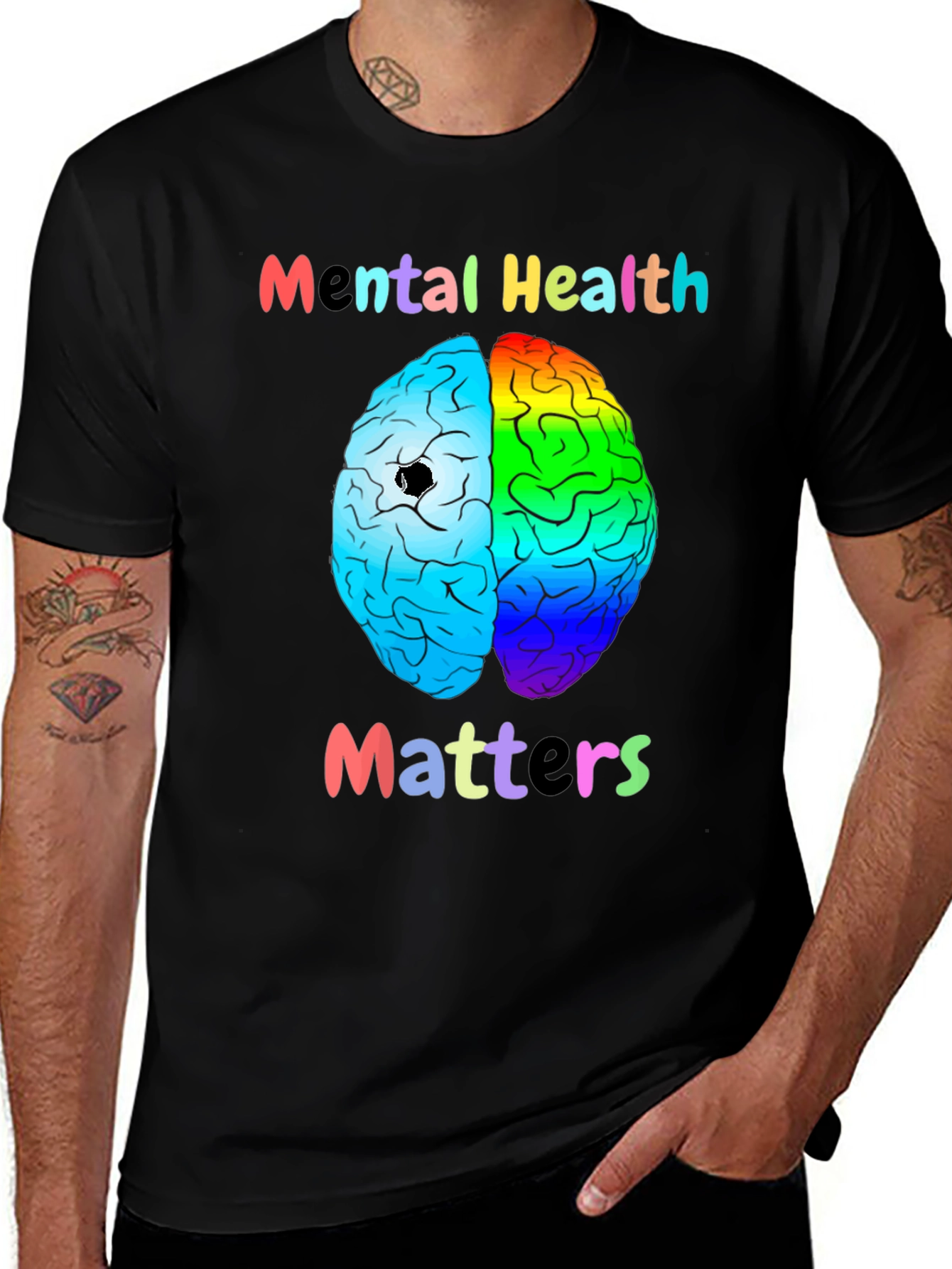 Variant 12 of Mental Health Matters Graphic T-Shirt - Unisex Support Tee