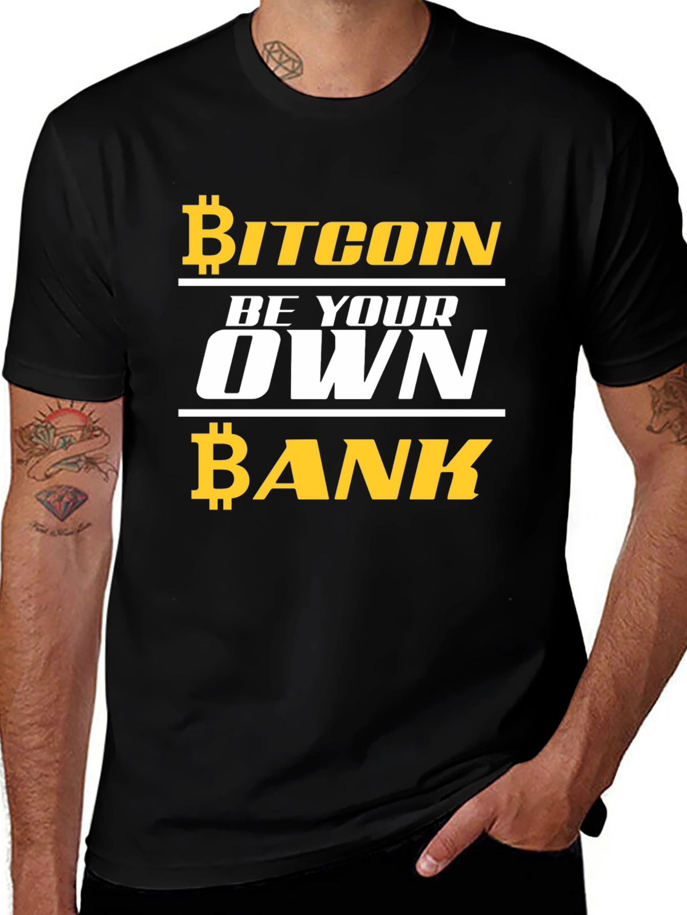 Variant 11 of Bitcoin Be Your Own Bank Graphic T-Shirt
