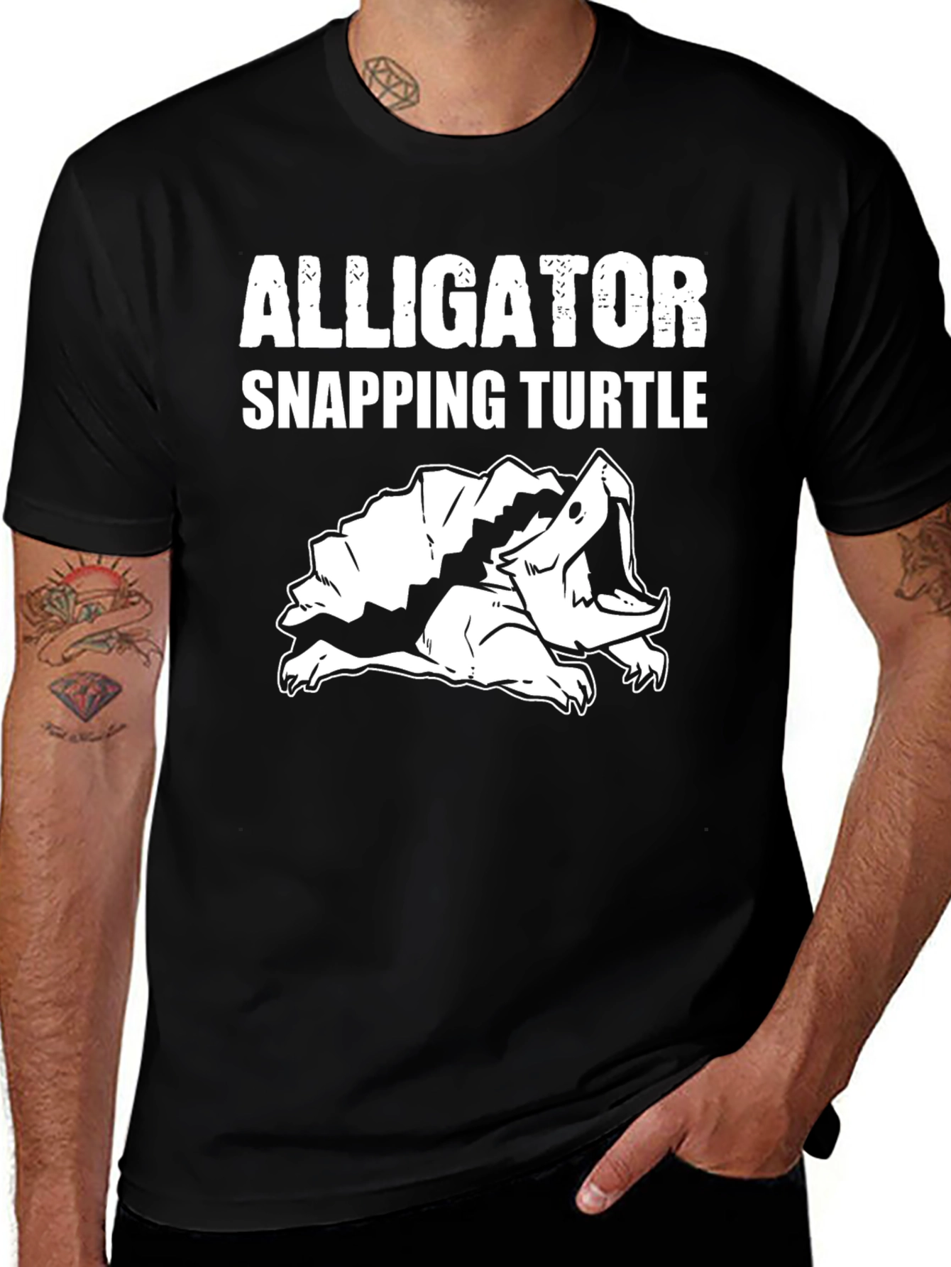 Variant 26 of Alligator Snapping Turtle Graphic T-Shirt