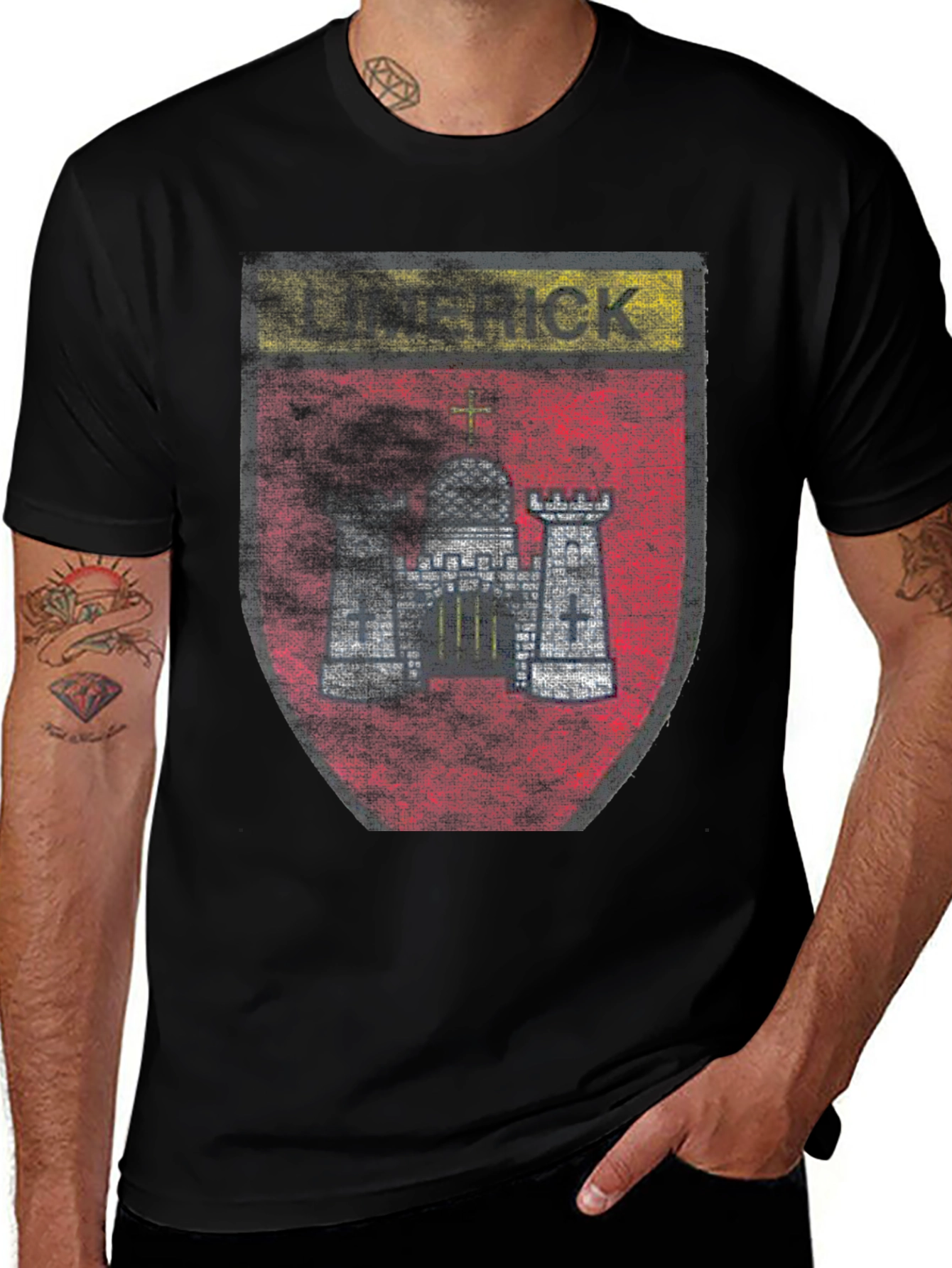 Variant 6 of Limerick Castle Crest Graphic T-Shirt