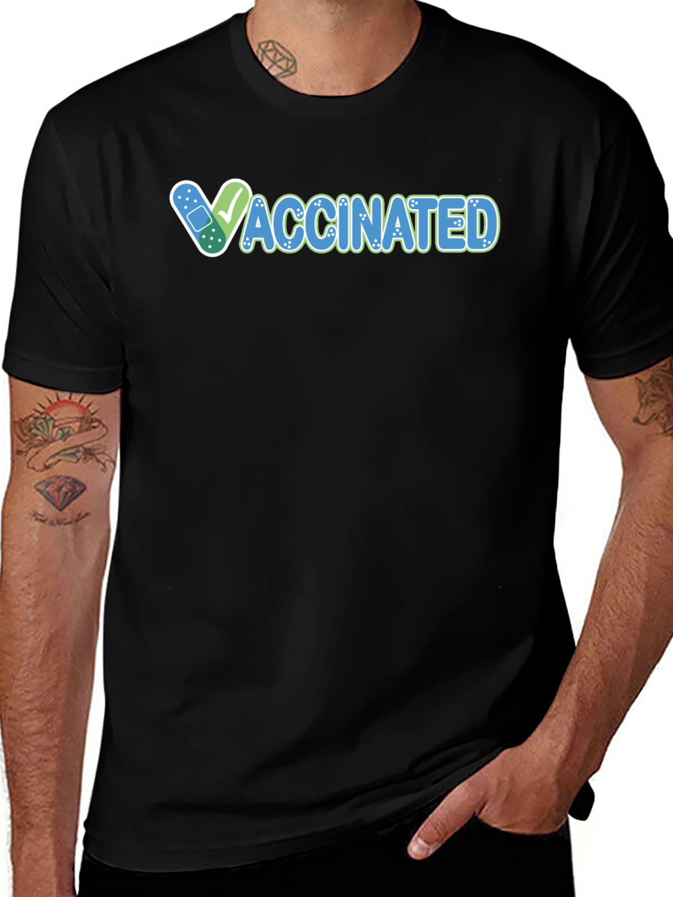 Variant 15 of Vaccinated Graphic Tee - Show Your Status!