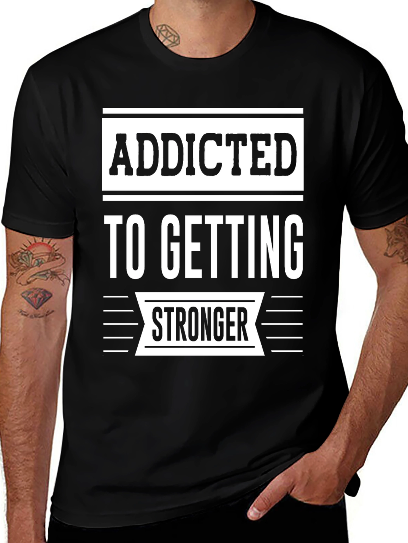 Variant 30 of Addicted To Getting Stronger Graphic Tee
