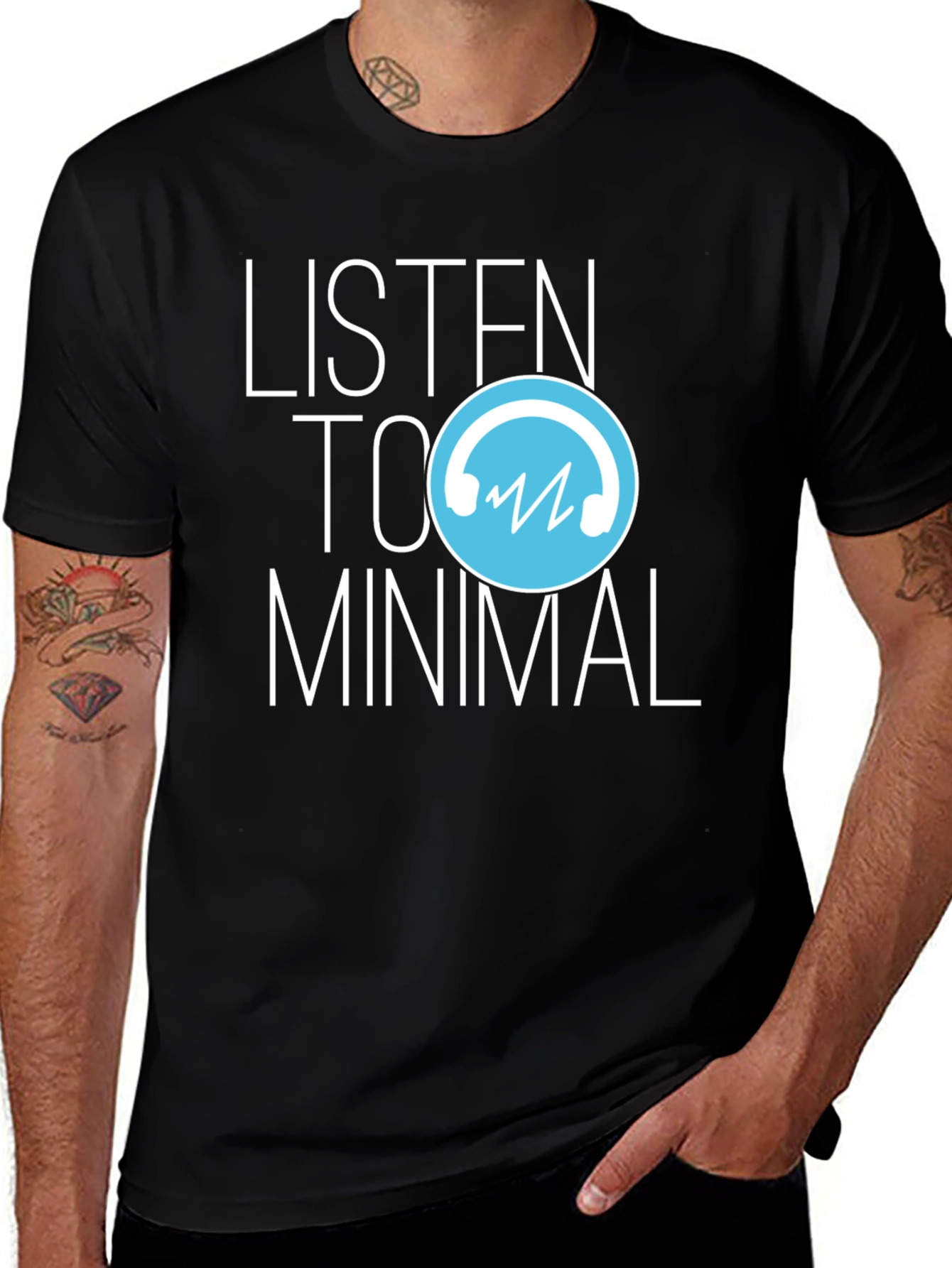 Variant 12 of Minimal Music T-Shirt - Stylish Graphic Tee